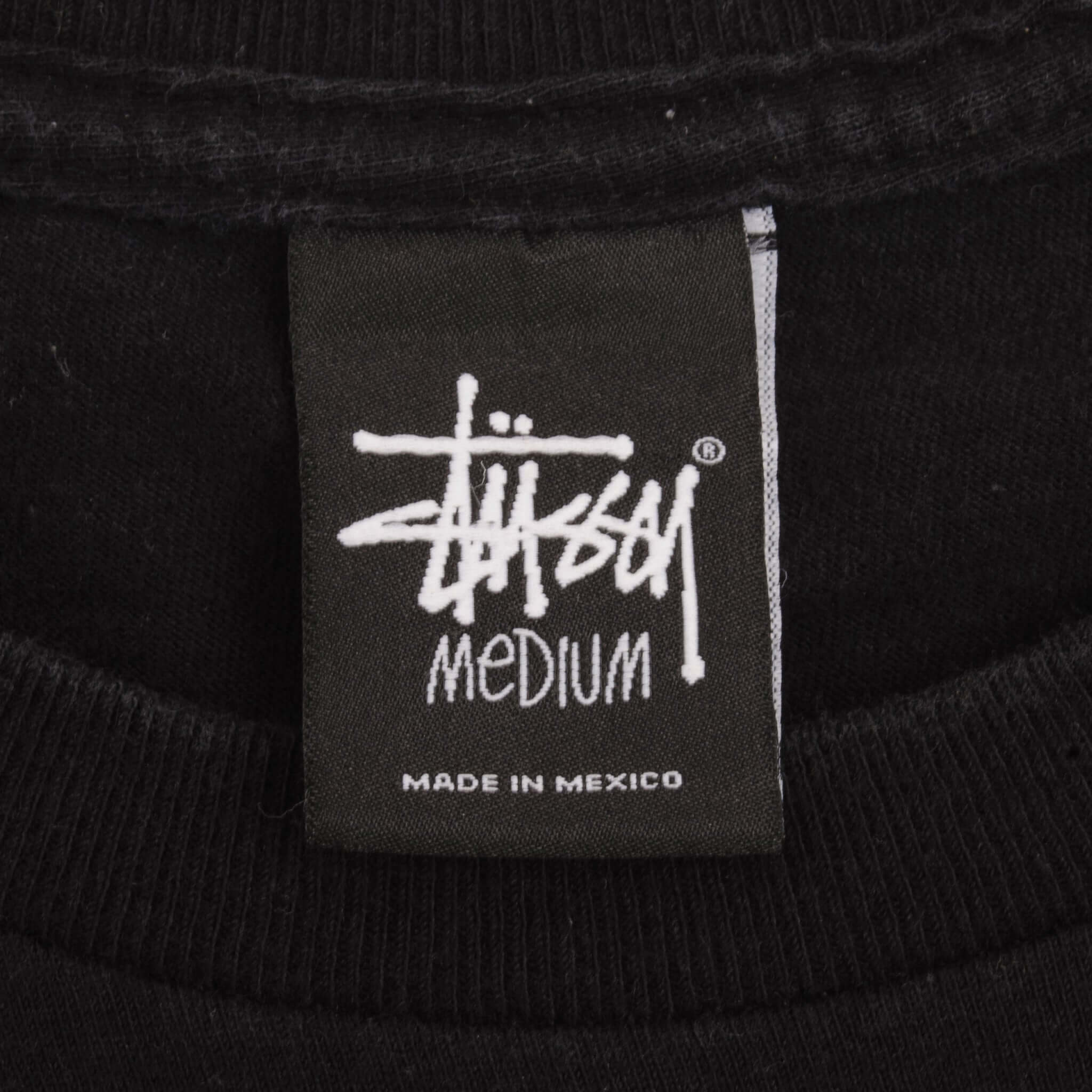 Vintage Stussy Skull And Flowers Tee Shirt Size Medium 2000S