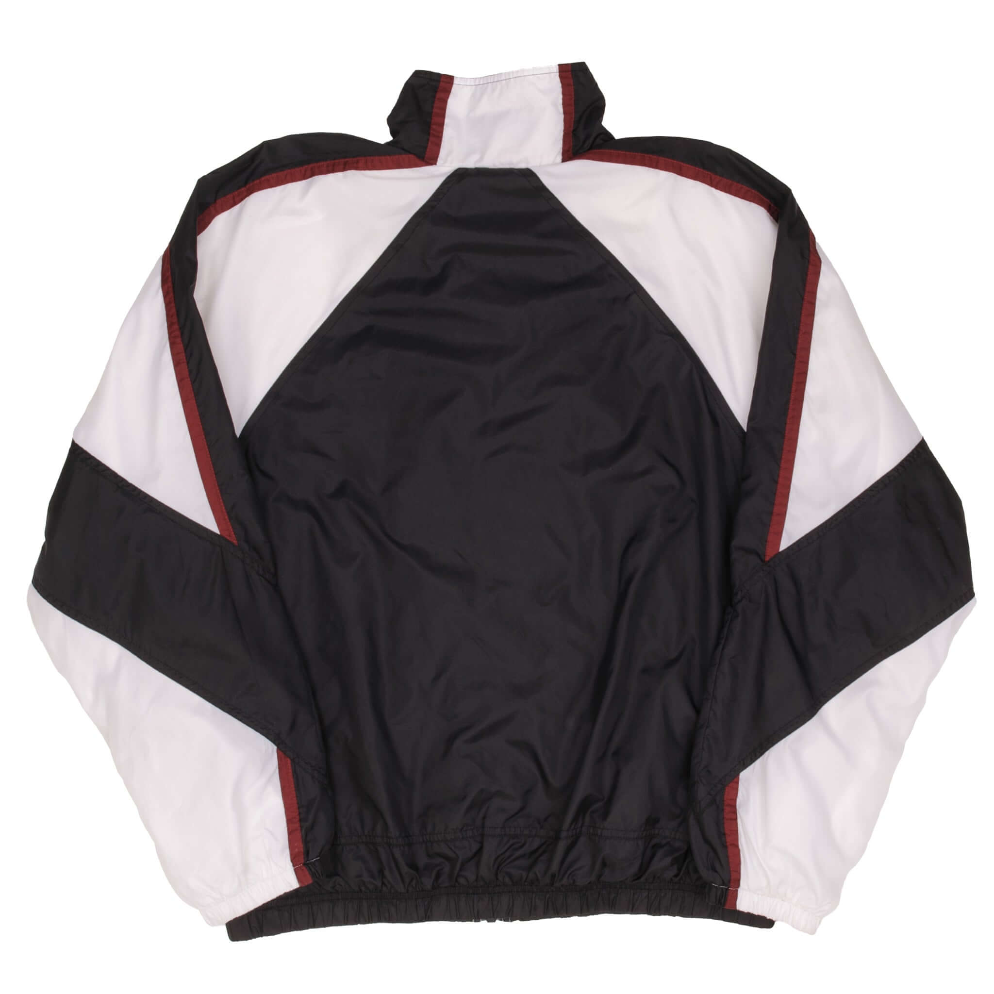 Vintage Nike Big Swoosh Black And White Windbreaker Jacket 1990S Size Large