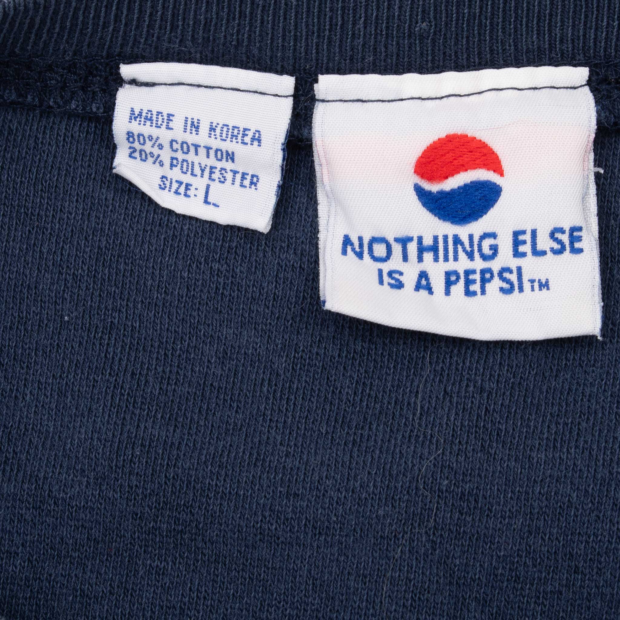 VINTAGE PEPSI COLA BLUE SWEATSHIRT 1990S LARGE
