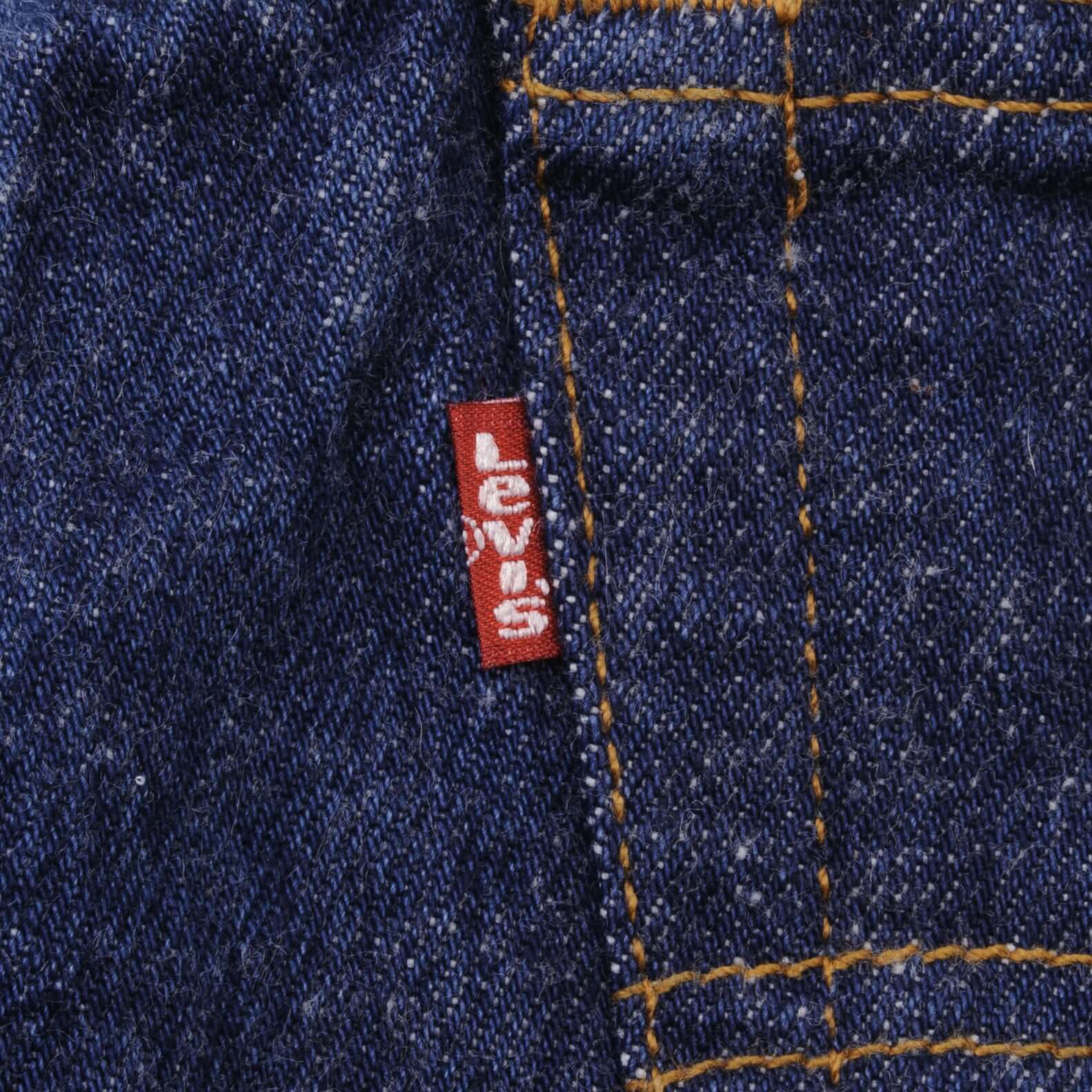 Beautiful Indigo Levis 501 Jeans 1980s Made in USA with Dark Wash Size on tag 30X33 Actual Size 29X30 Back Button #552
