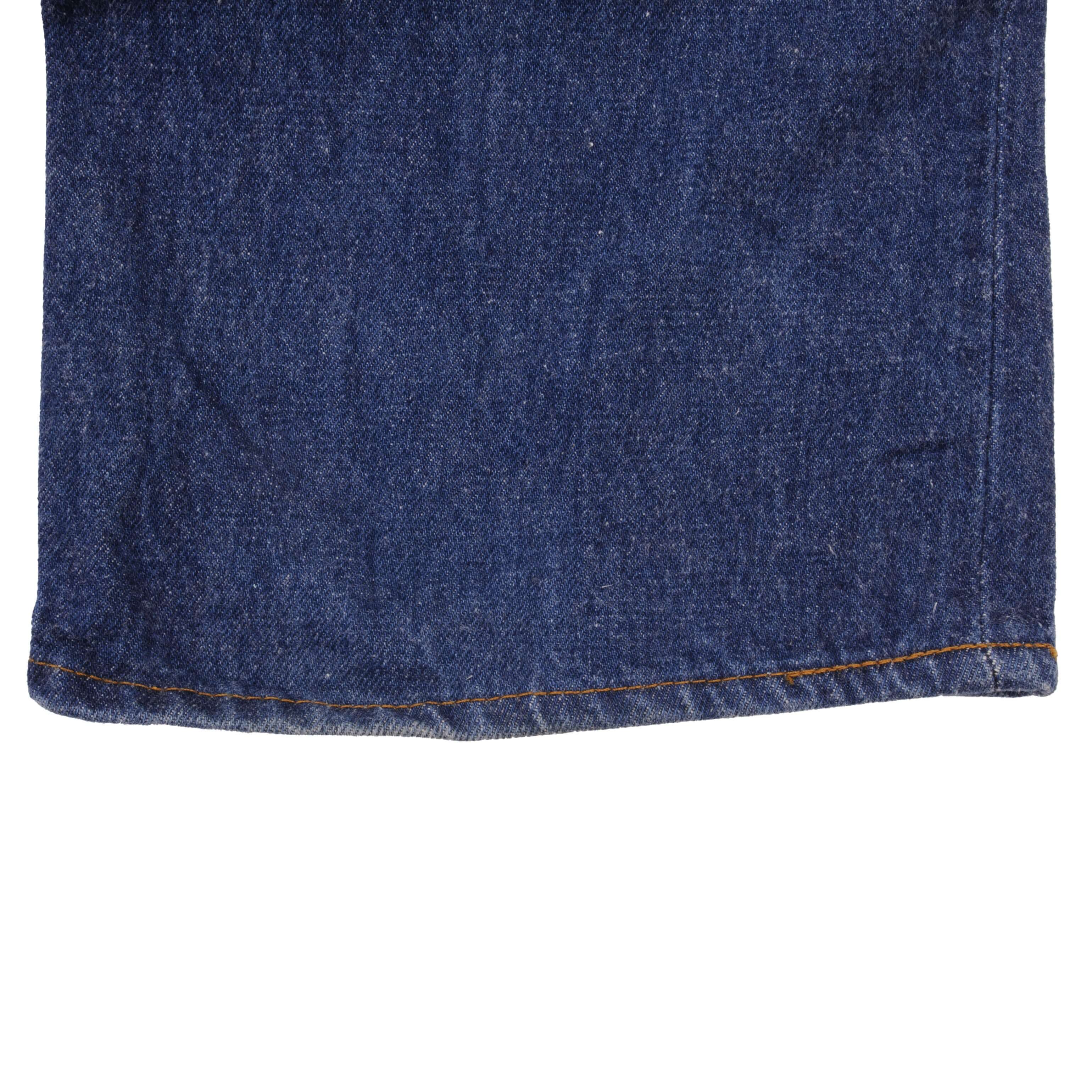 Beautiful Indigo Levis 501 Jeans 1980s Made in USA with Dark Wash Size on tag 42X30 Actual Size 42X30 Back Button #524