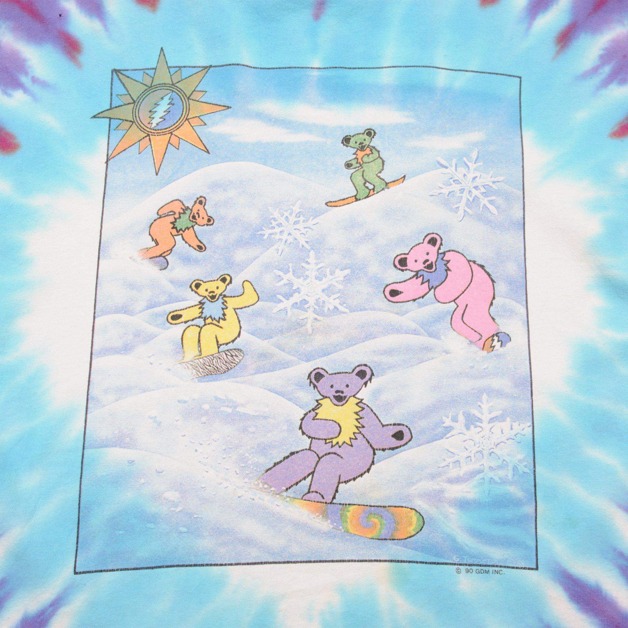 VINTAGE TIE-DYE THE GRATEFUL DEAD TEE SHIRT 1990 SIZE XL MADE IN USA