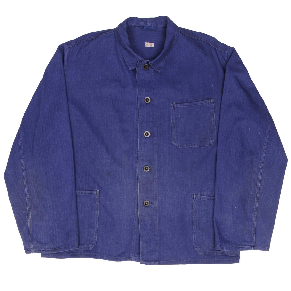 VINTAGE FRENCH WORK WEAR JACKET 1960S SIZE MEDIUM