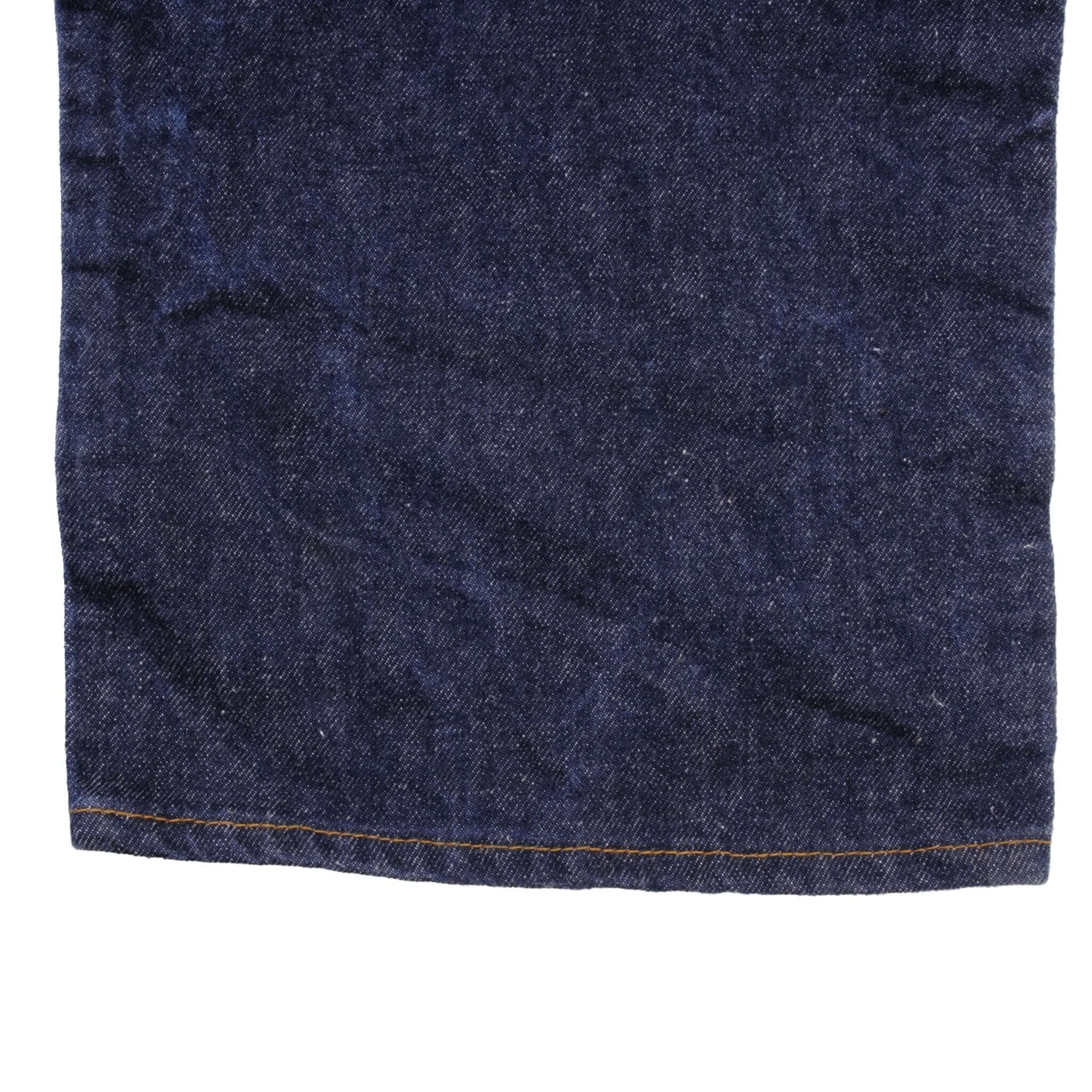 Beautiful Indigo Levis 501 Jeans 1980s Made in USA with Very Dark Wash Size on tag 50X32 Actual Size 48X31 Back Button #524