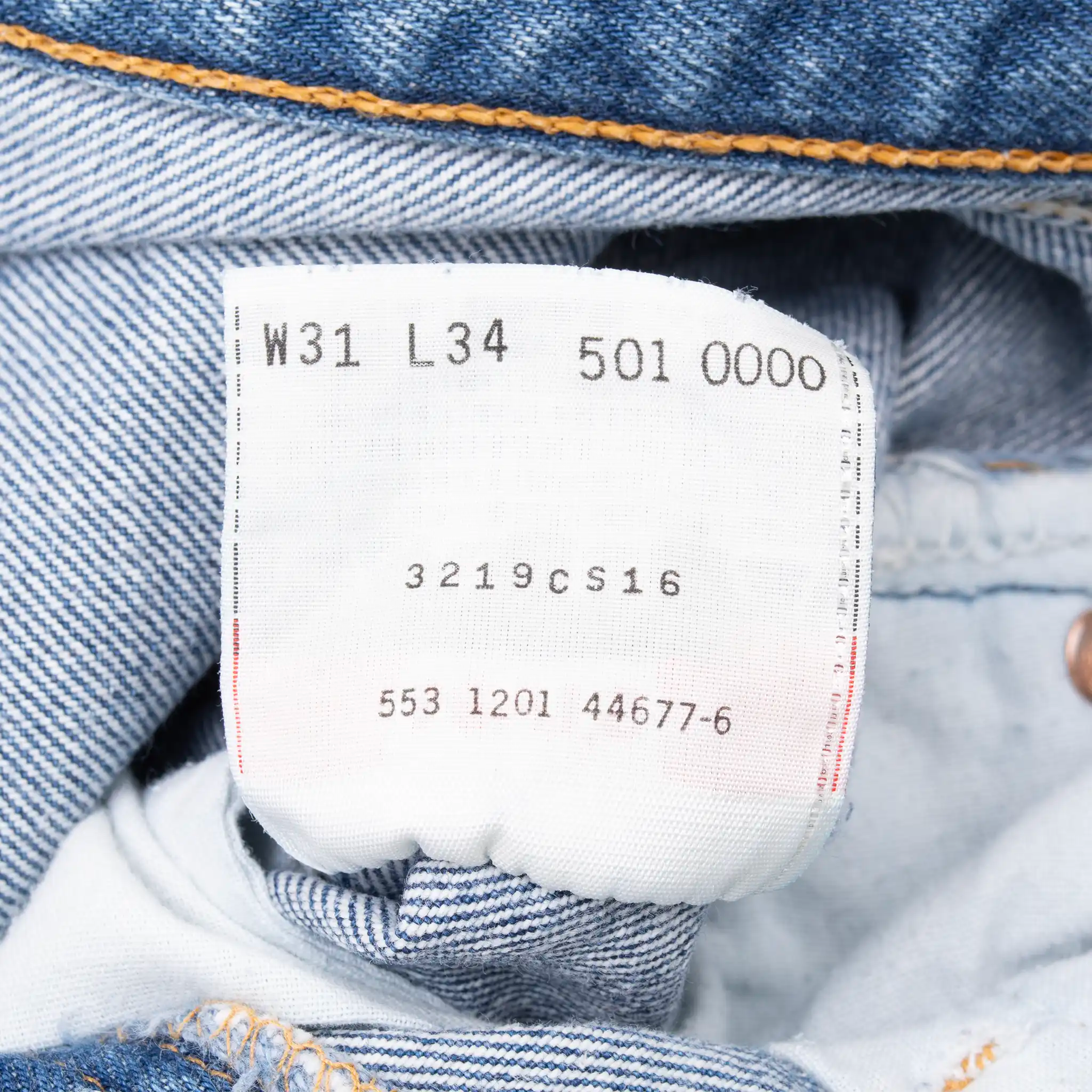 VINTAGE LEVIS 501 JEANS INDIGO SIZE W29 L31 1990S MADE IN USA