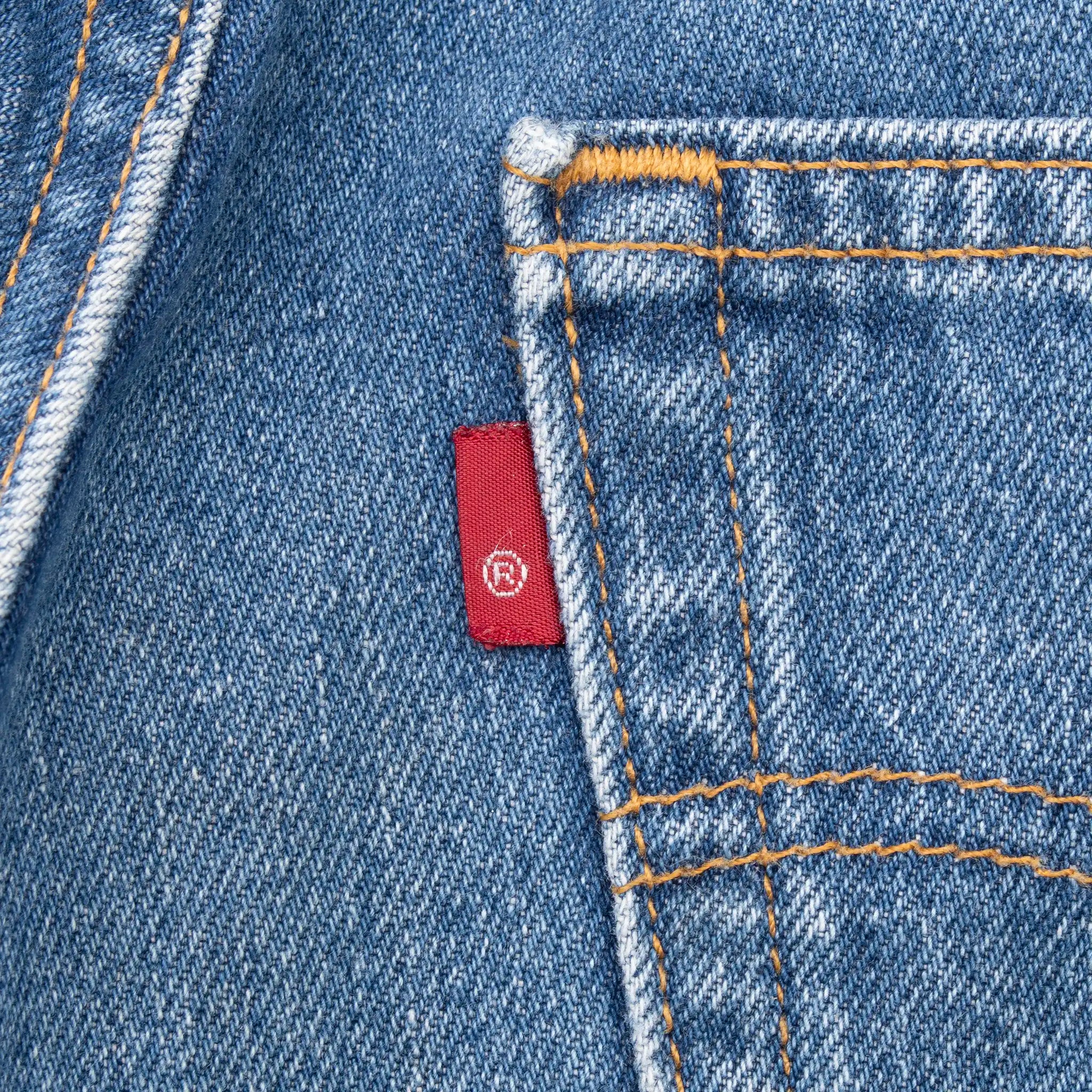 VINTAGE LEVIS 501 JEANS INDIGO SIZE W29 L31 1990S MADE IN USA