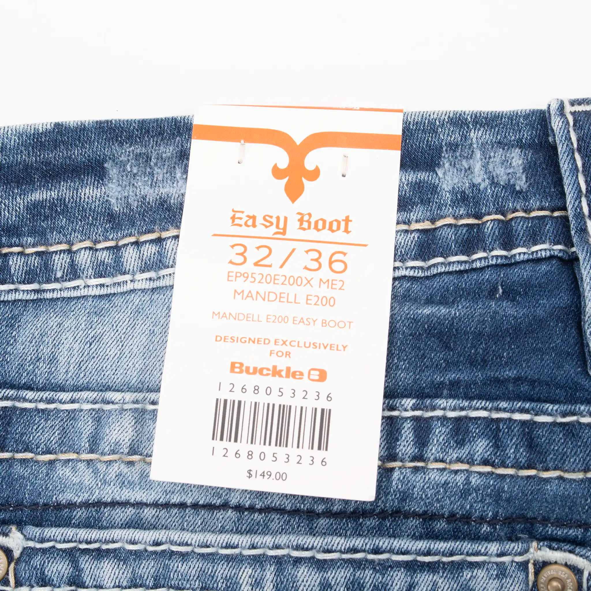 ROCK REVIVAL BLUE DENIM JEANS 2000S Y2K SIZE 32X36 DEADSTOCK