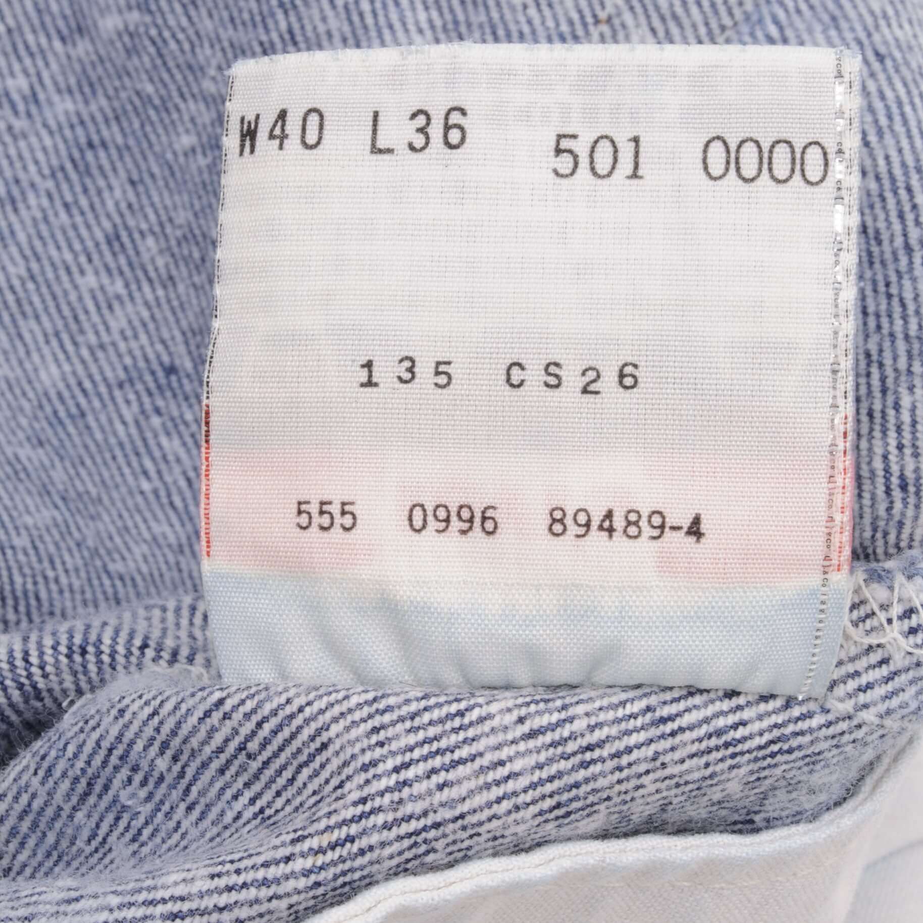 Beautiful Indigo Levis 501 Jeans 1990s Made in USA with Dark Wash Size on tag 40X36 Actual Size 40X34 Back Button #555