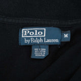 Vintage Polo Ralph Lauren Black Quarter 1/4 Zip Sweater 1990S Size Medium