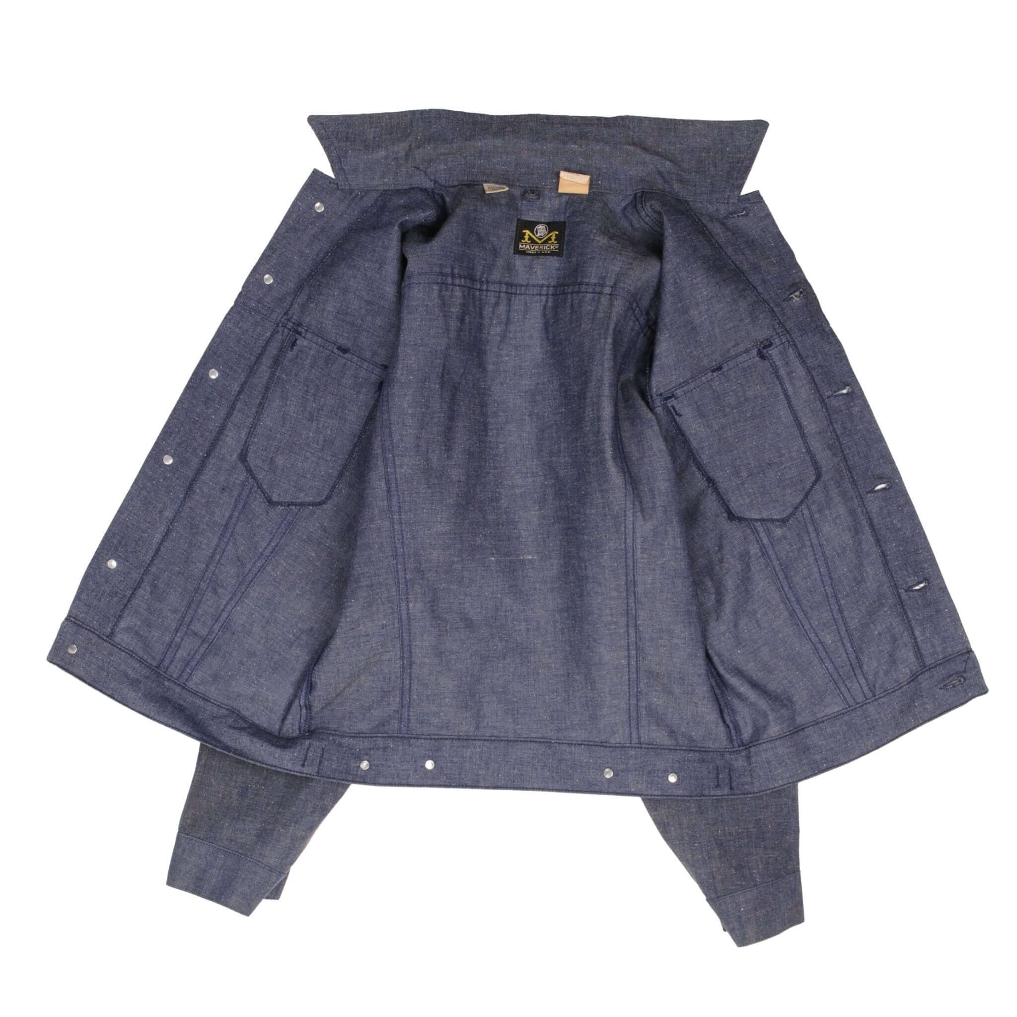 Vintage Maverick Denim Jacket 3J47Mj Size 36 Made In USA