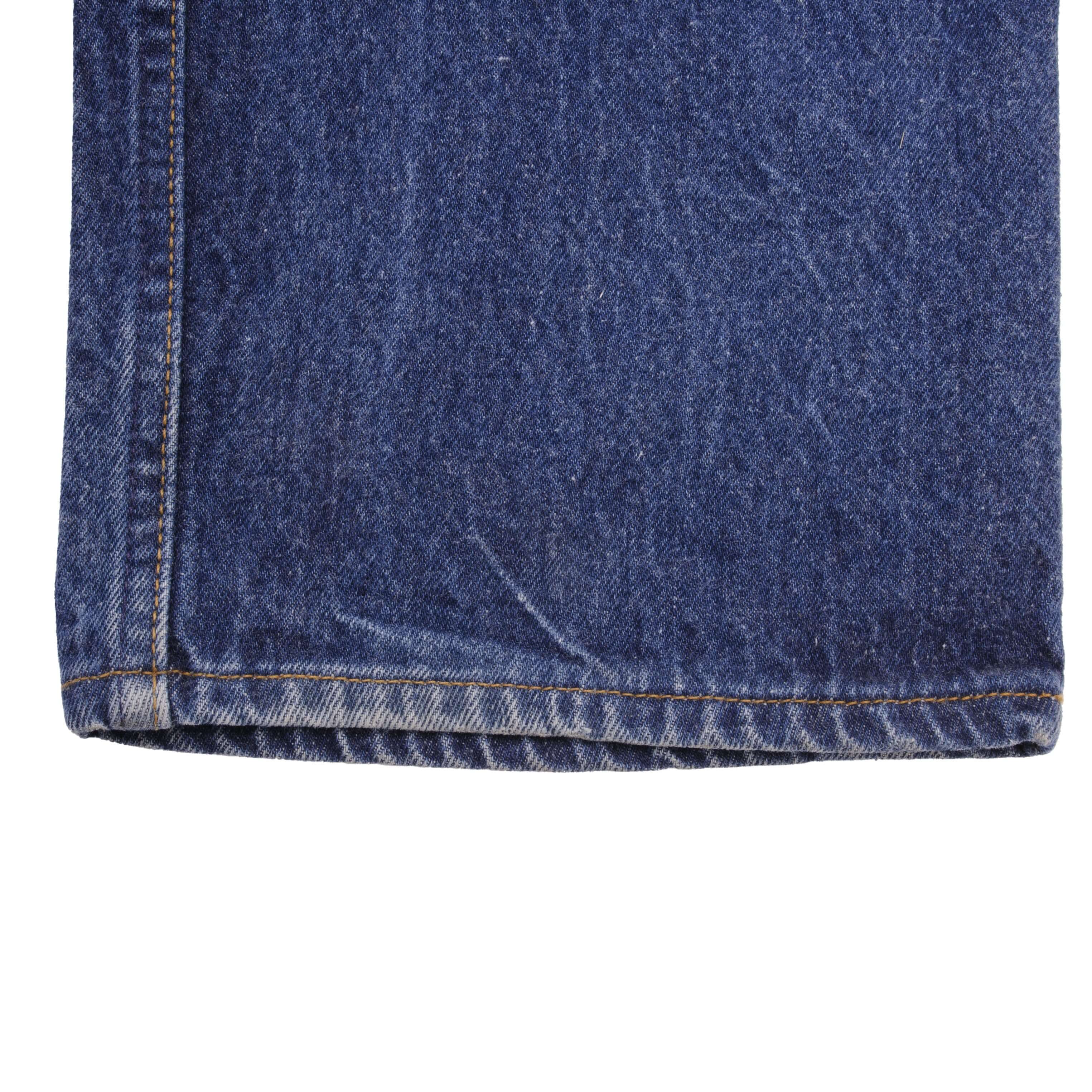 Beautiful Indigo Levis 501 Jeans 1990s Made in USA with Dark Wash Size on tag 40X36 Actual Size 40X34 Back Button #555