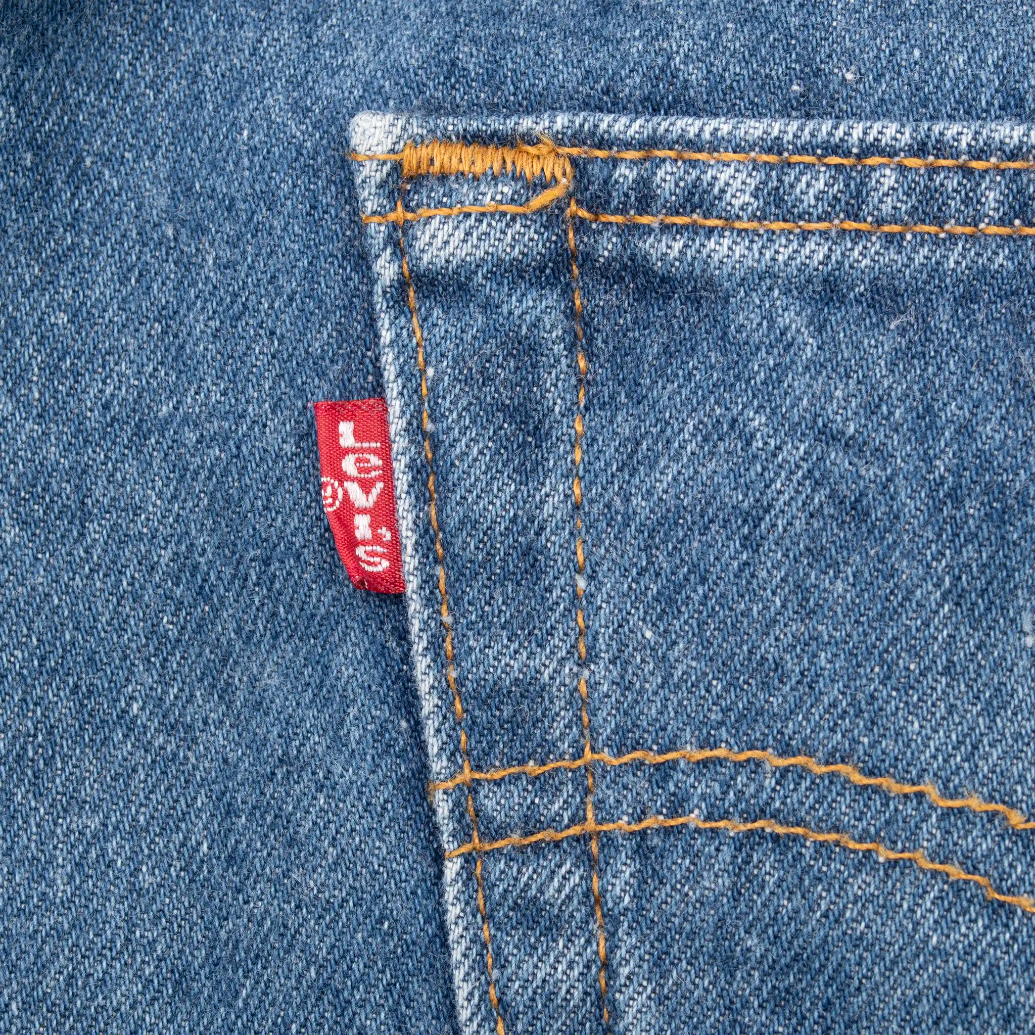 VINTAGE LEVIS 501 INDIGO BLUE JEANS 1990S SIZE 36X31