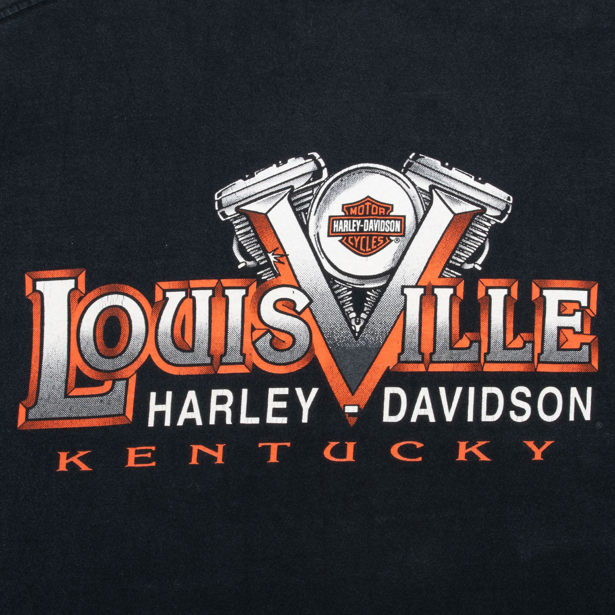 Vintage Harley Davidson Louisville Kentucky Tee Shirt 2001 Size Large Made In Usa