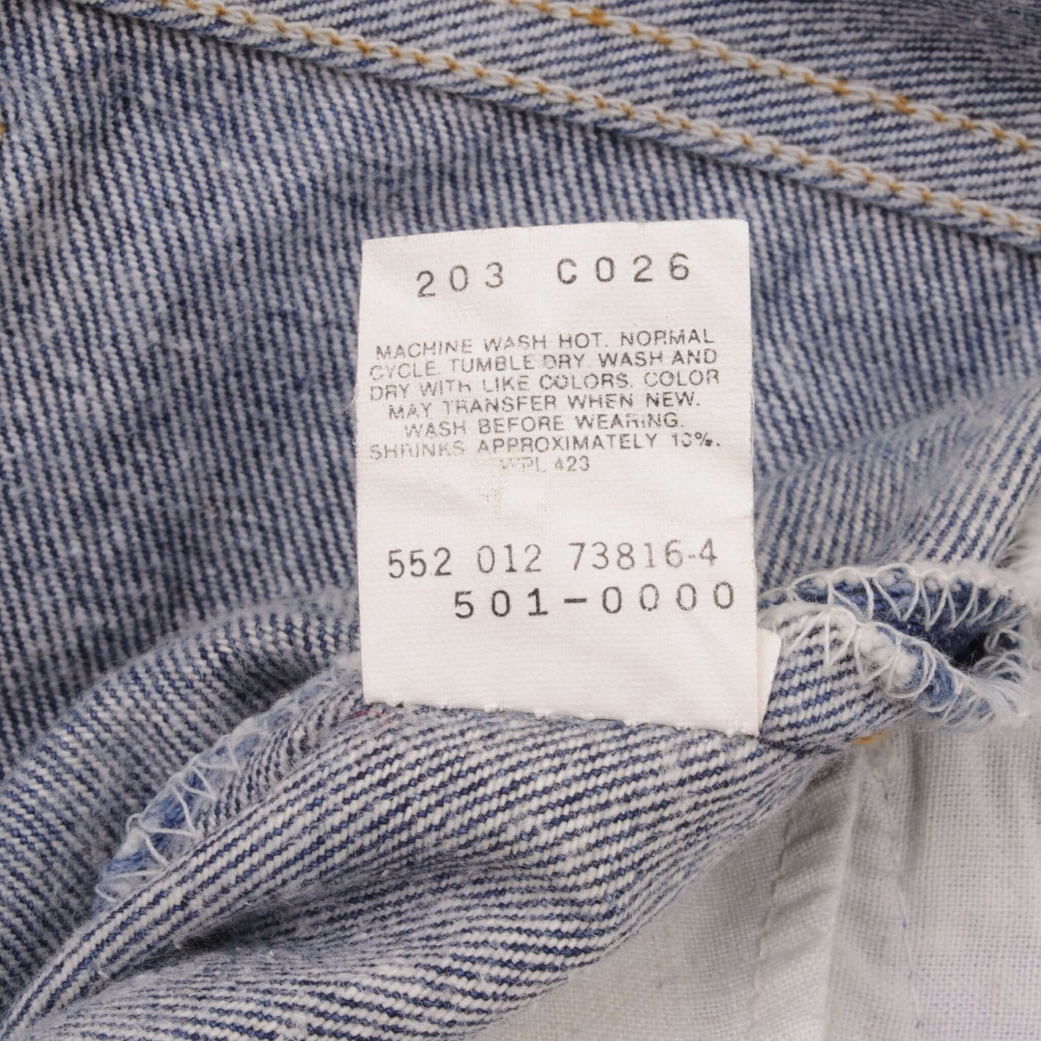 Beautiful Indigo Levis 501 Jeans 1980s Made in USA with Dark Wash Size on tag 40X31 Actual Size 38X29 Back Button #552