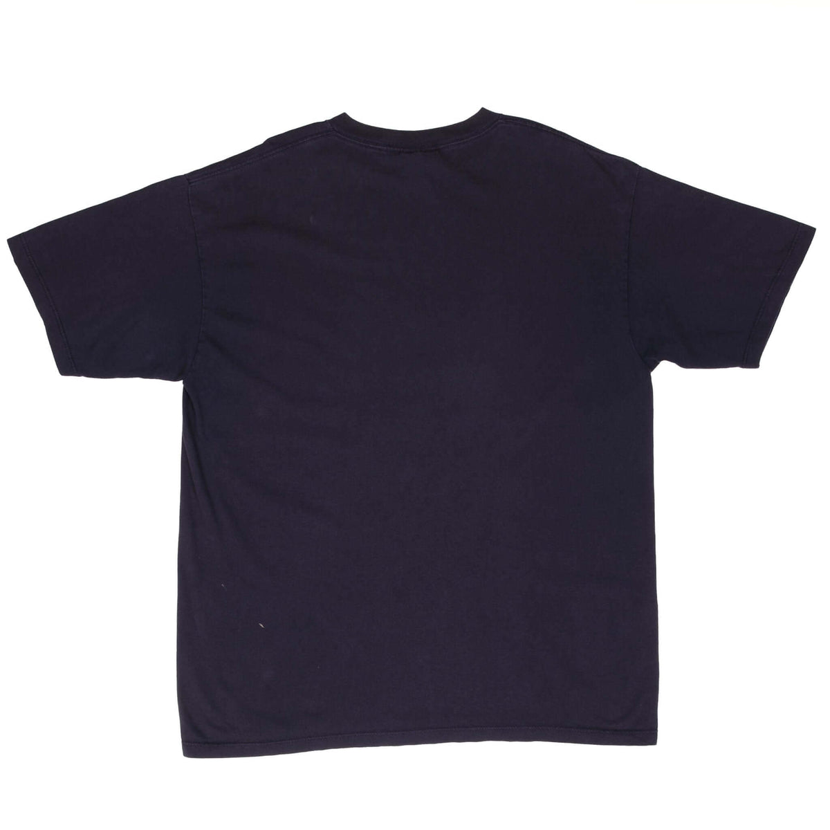 Vintage Nautica Spellout Blue Tee Shirt 1990S Size Medium Made In Usa