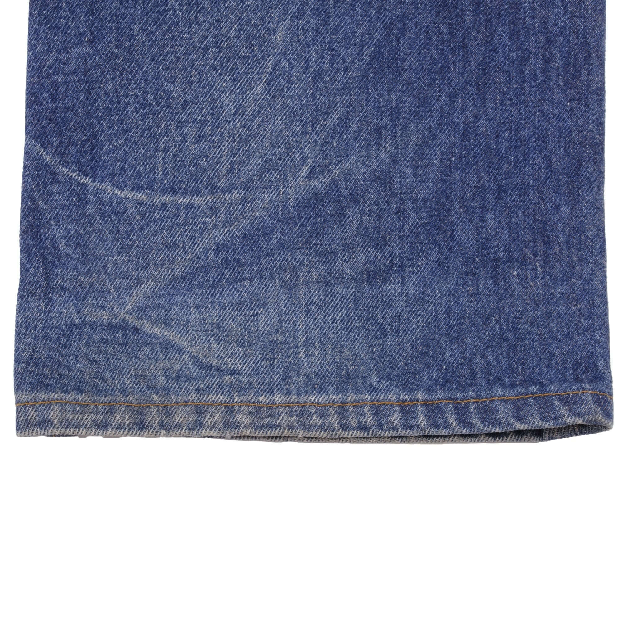 Beautiful Indigo Levis 501 Jeans 1980s Made in USA with Dark Wash Size on tag 40X31 Actual Size 38X29 Back Button #552