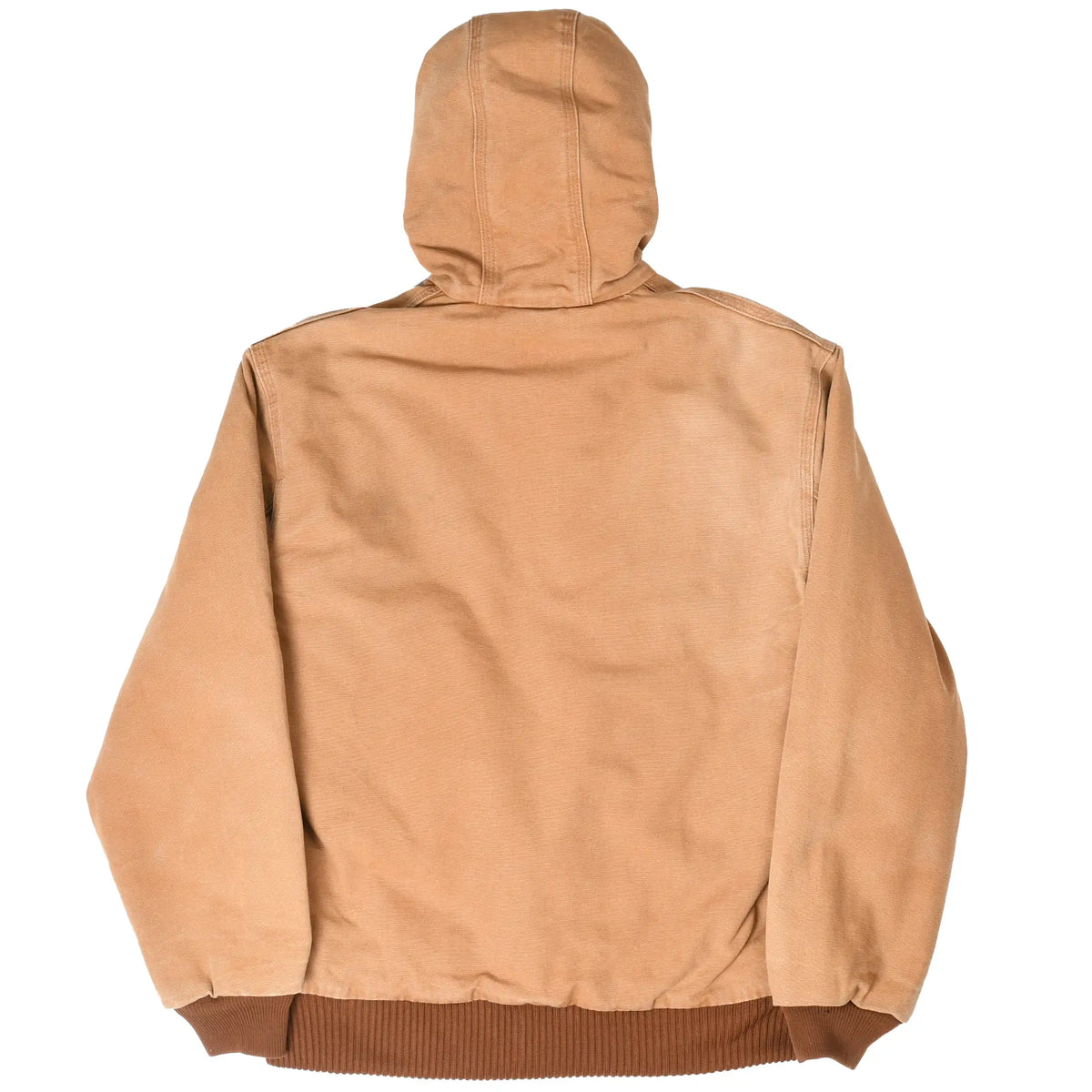 Back of brown Carhartt J140 hooded active jacket