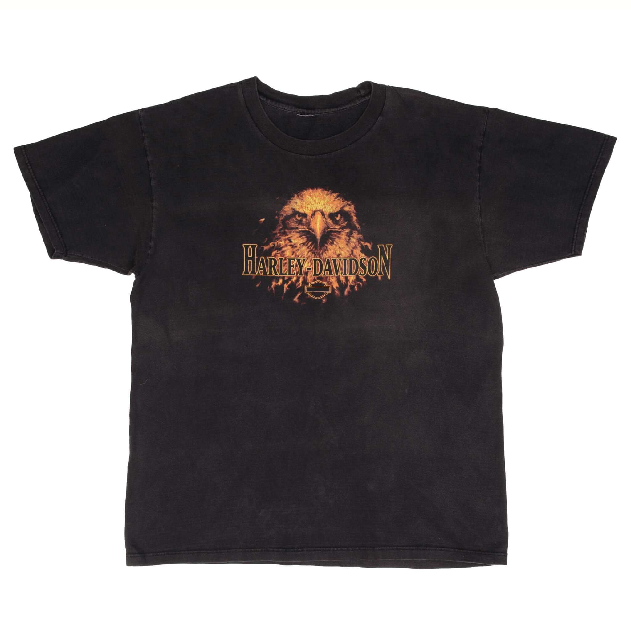 Vintage Harley Davidson Of Jackson Mississippi Eagle 1990S Tee Shirt Size XL