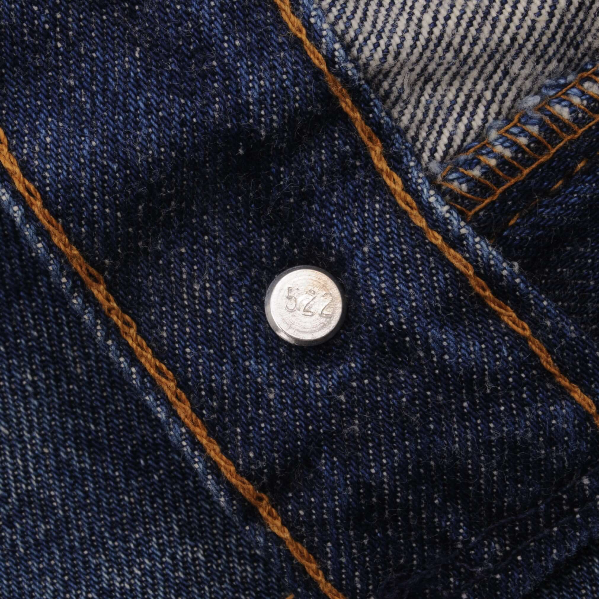 Beautiful Indigo Levis 501 Jeans 1980s Made in USA with Dark Wash Size on tag 40X30 Actual Size 38X28 Back Button #522