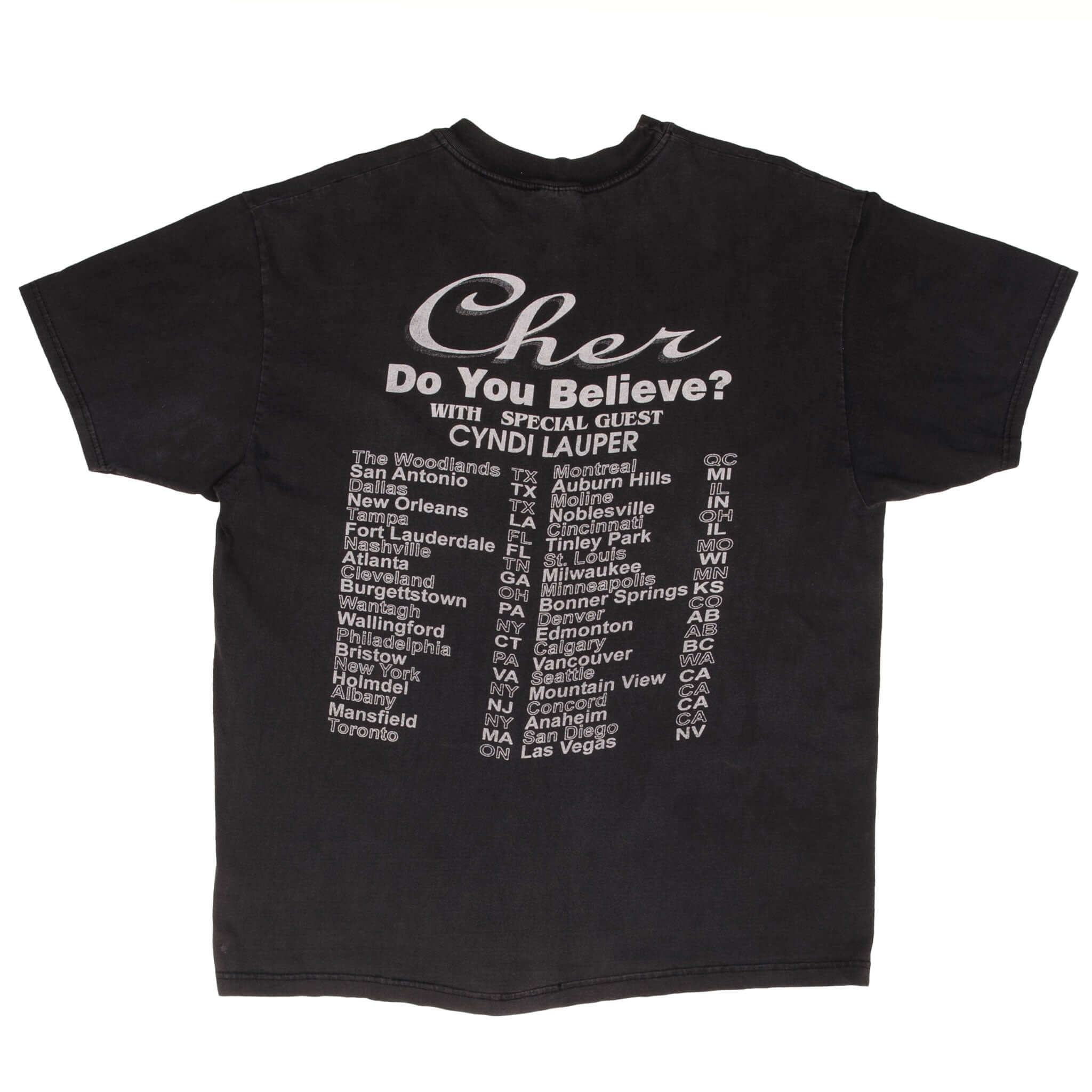 Vintage Cher Do You Believe 1990S Tee Shirt Size XL