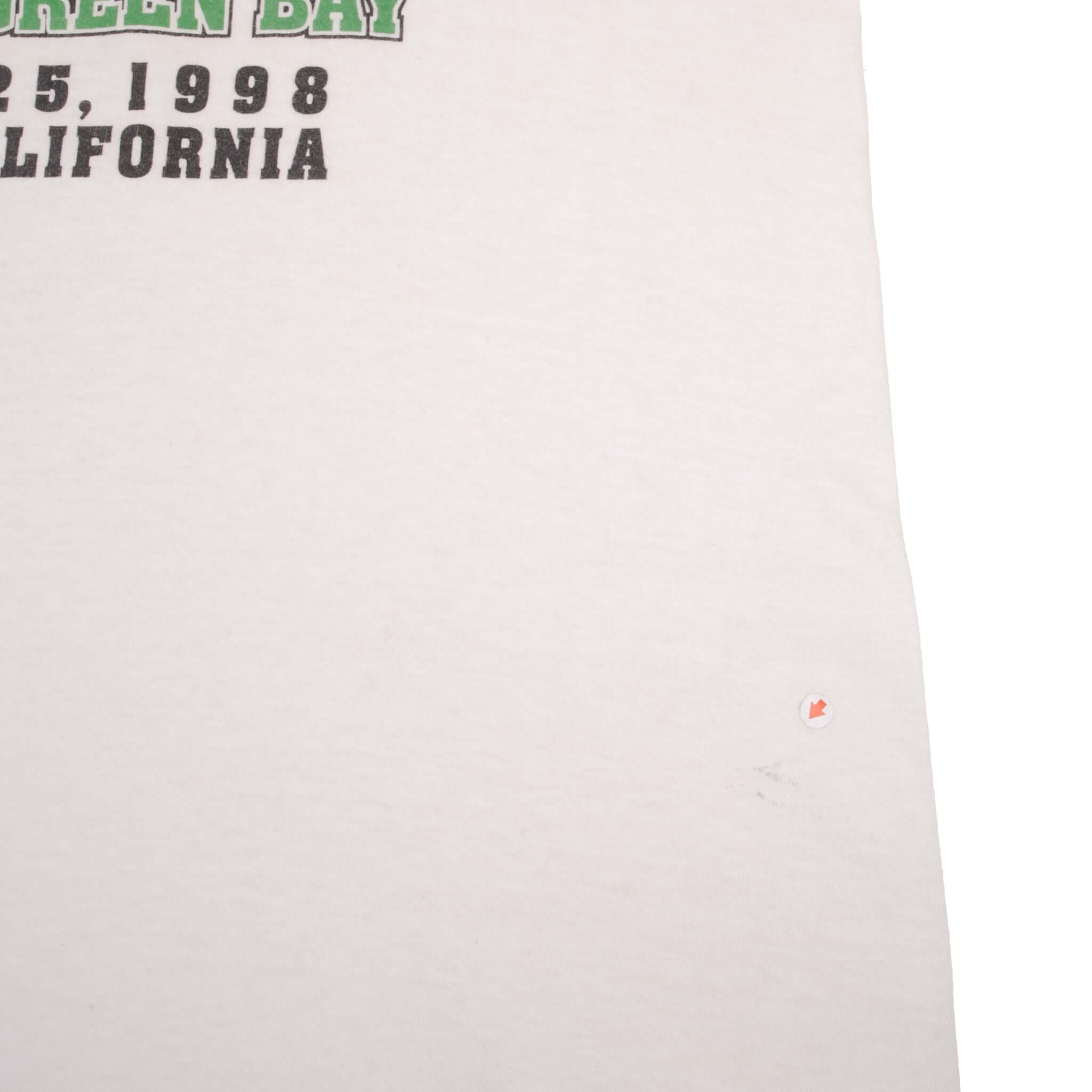 VINTAGE NFL PACKERS VS BRONCOS SUPERBOWL XXXII 1998 BOOTLEG TEE SHIRT SIZE XL