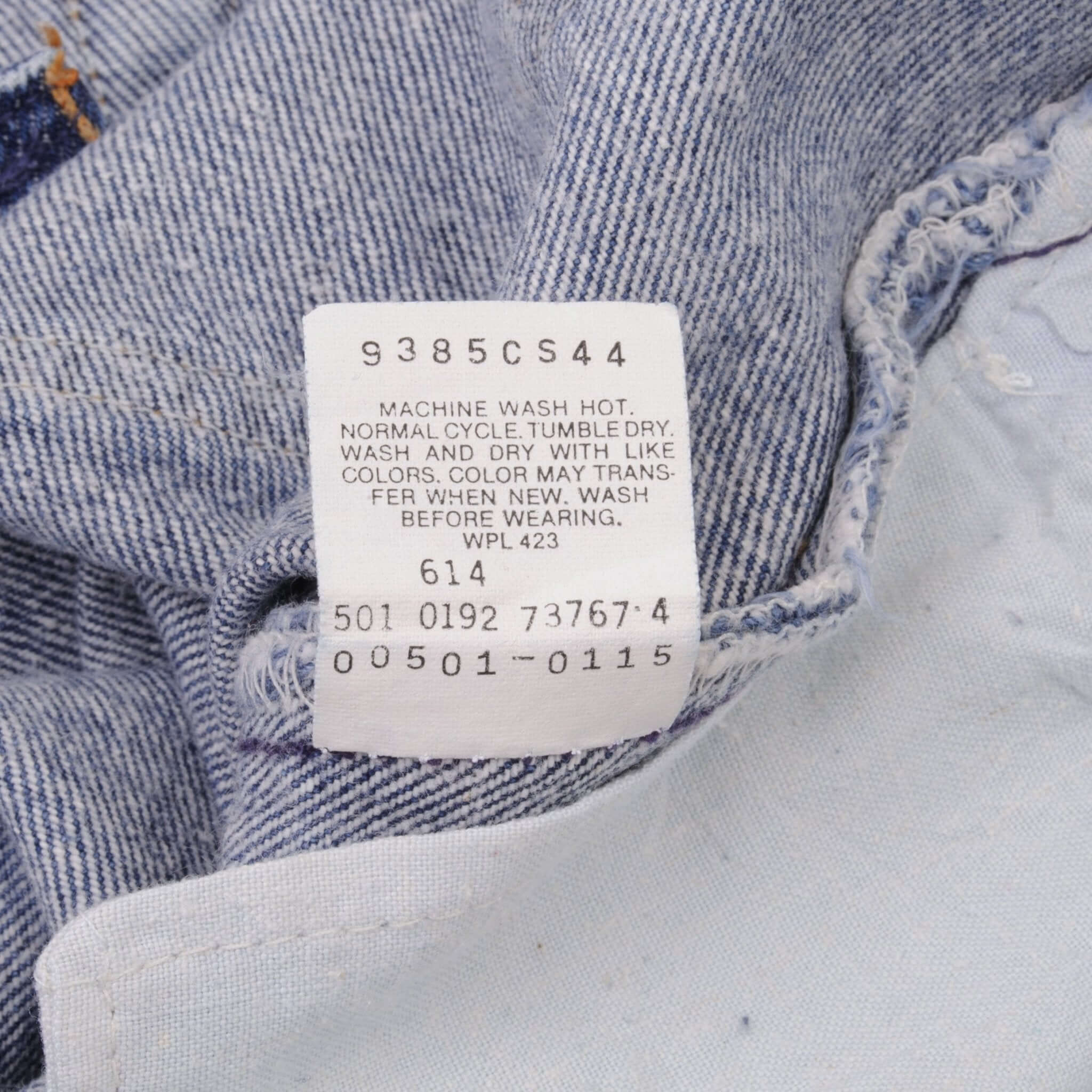 Beautiful Indigo Levis 501 Jeans 1980s Made in USA with Dark Wash Size on tag 38X30 Actual Size 37X30 Back Button #501