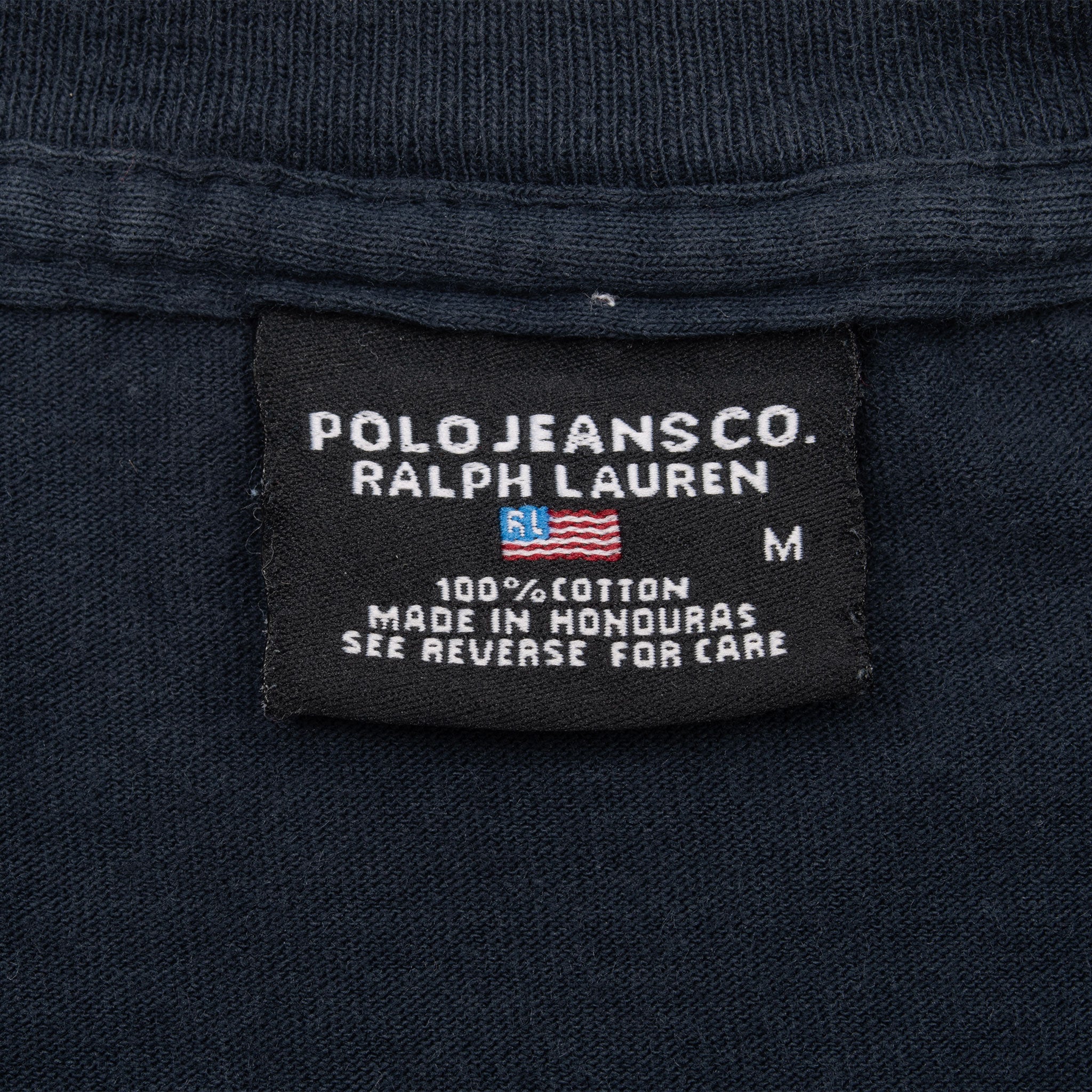 Vintage Ralph Lauren Polo Jeans Navy Blue Tee Shirt 2000S Size Medium
