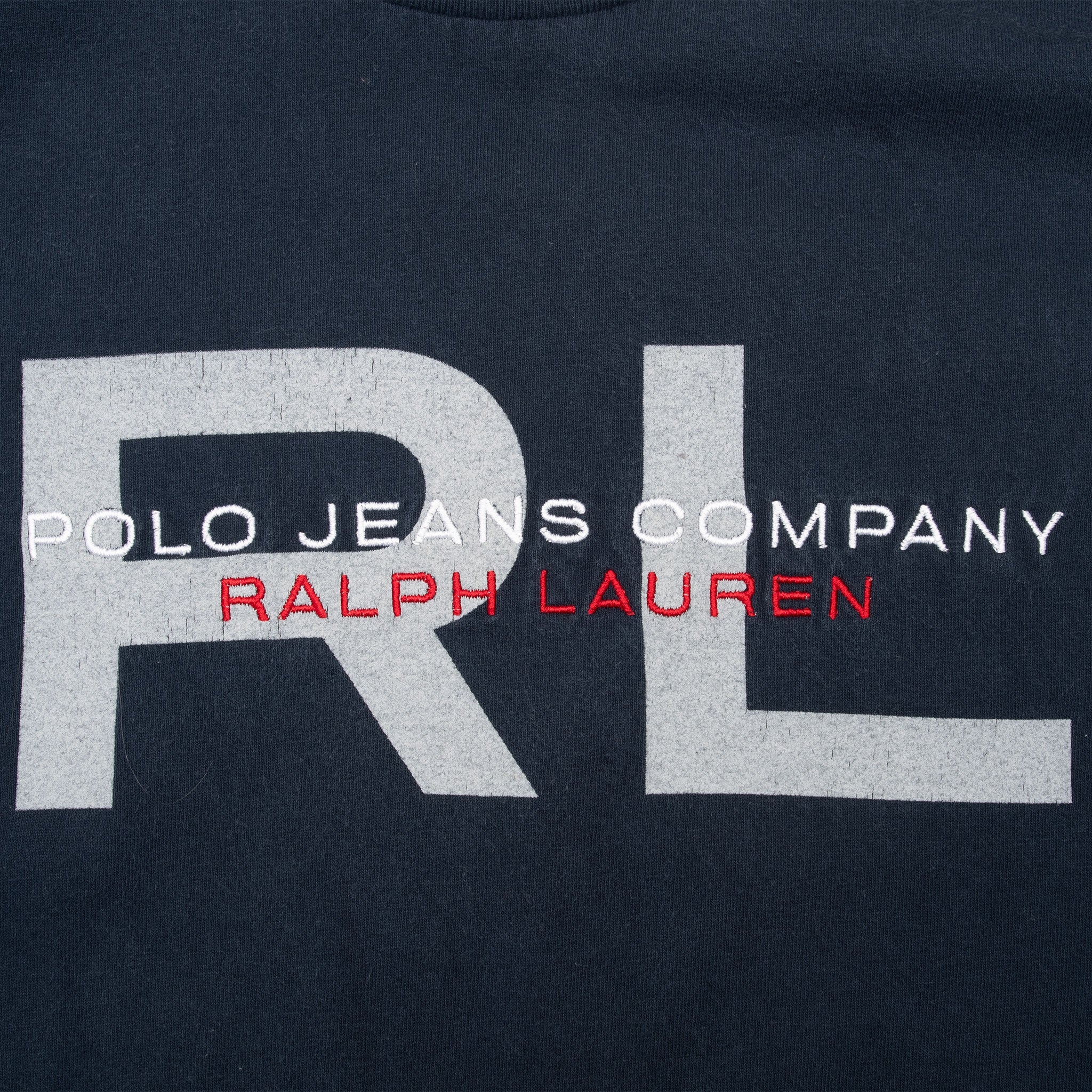Vintage Ralph Lauren Polo Jeans Navy Blue Tee Shirt 2000S Size Medium