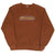 Vintage Champion Embroidered Spellout Brown Sweatshirt 1990S Size Large