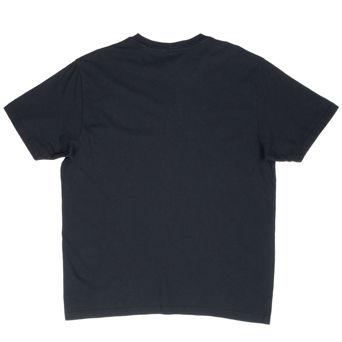 Back of plain black Filson short-sleeve T-shirt
