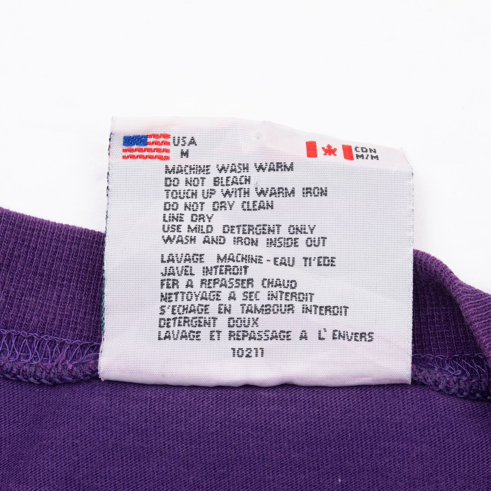 Vintage Adidas Equipment Purple Tee Shirt 1990S Size Medium