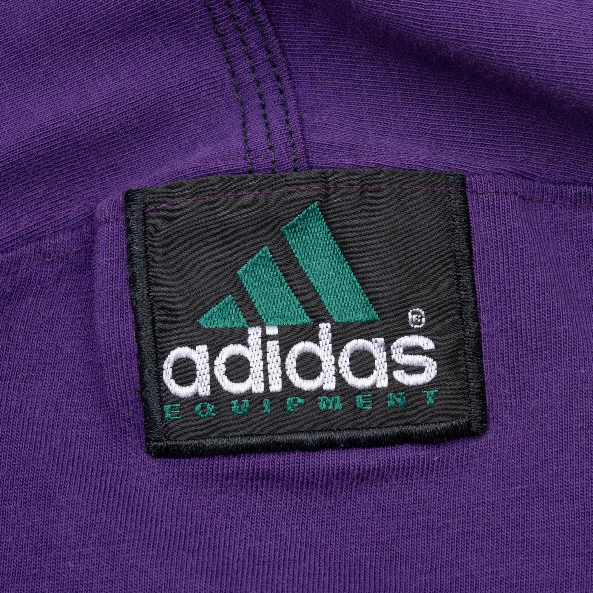 Vintage Adidas Equipment Purple Tee Shirt 1990S Size Medium