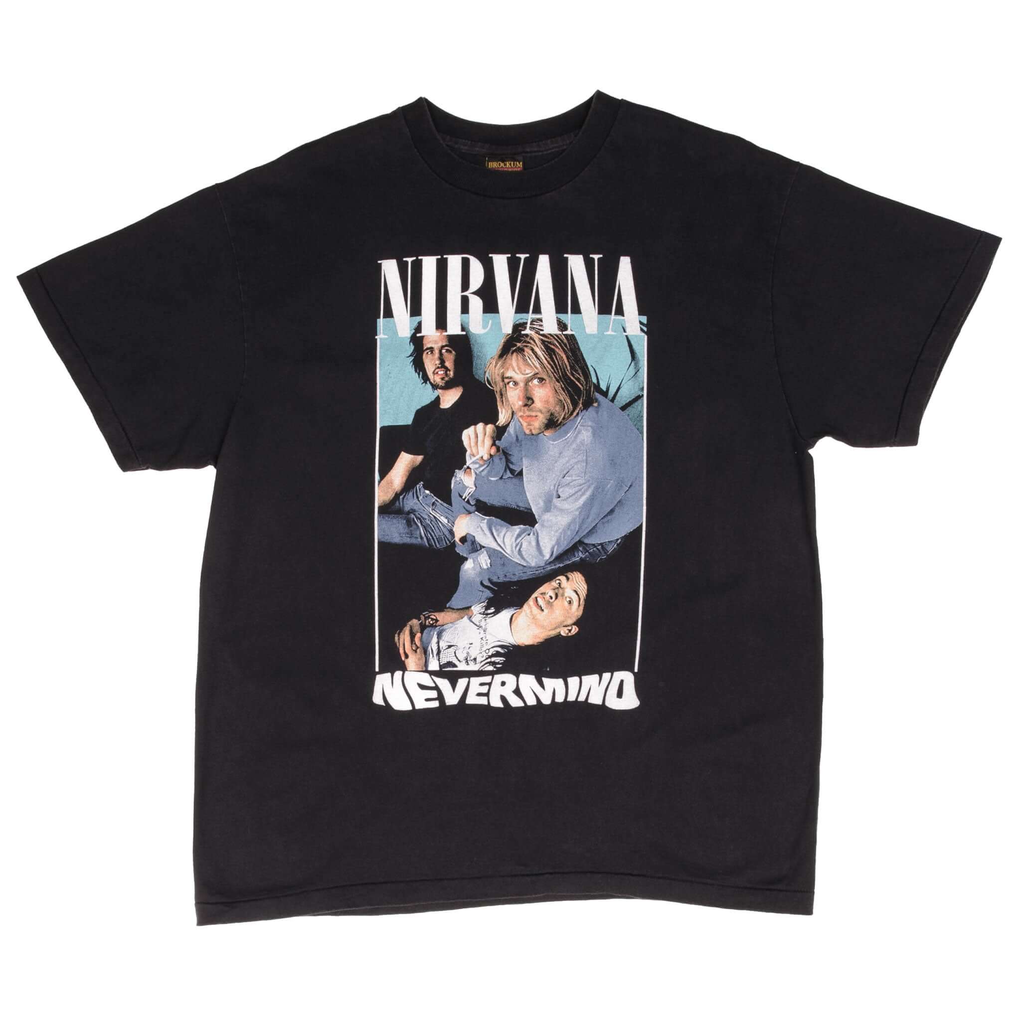 Bootleg Nirvana Nevermind Tee Shirt Size XL Made In Usa With Single Stitch Sleeves