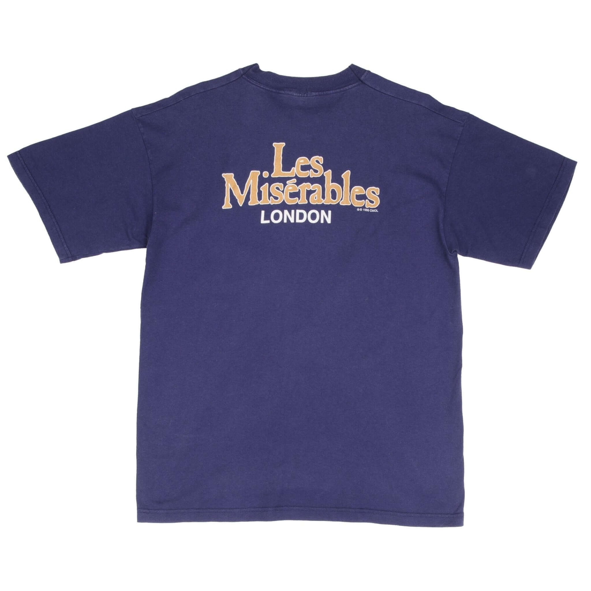 Vintage Les Miserables 1986 London Tee Shirt Size Large