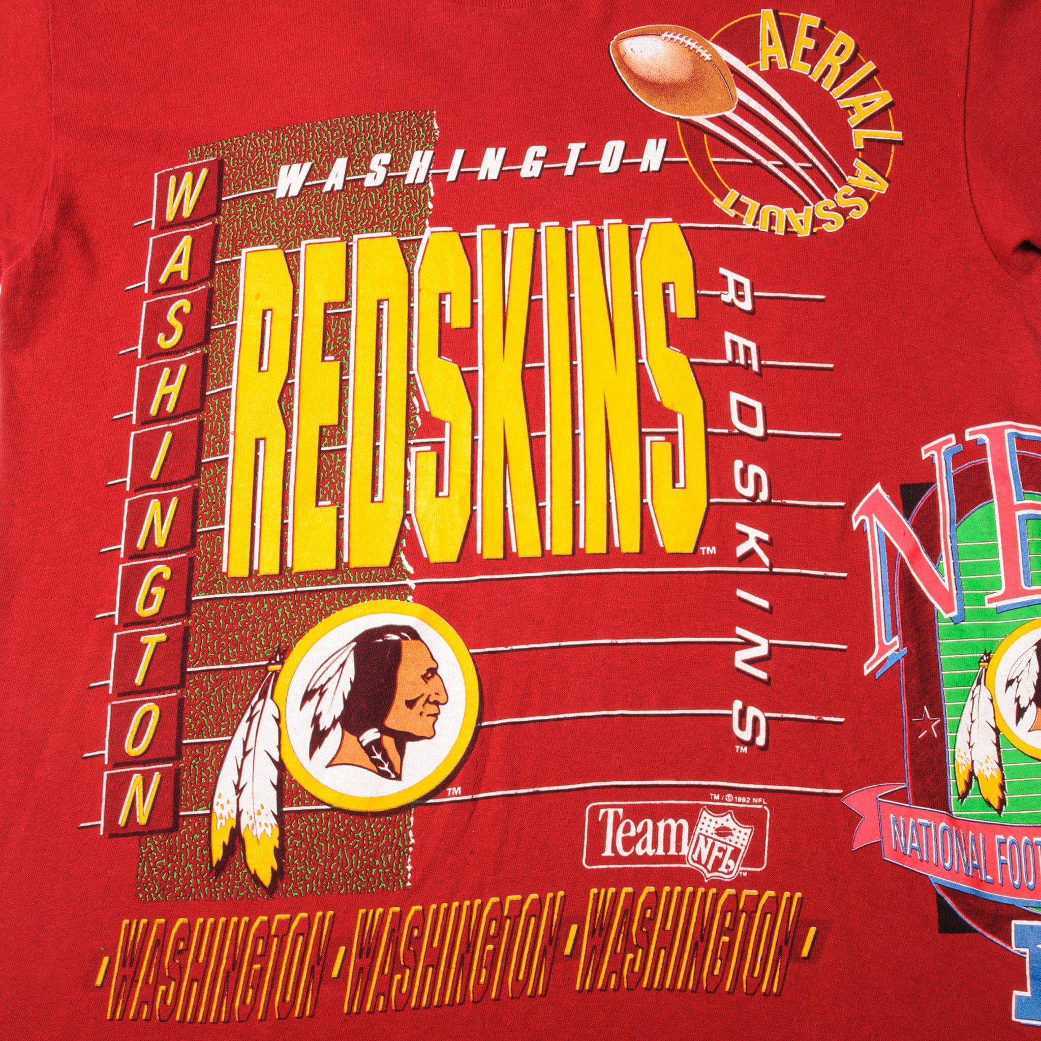 VINTAGE NFL WASHINGTON REDSKINS TEE SHIRT 1992 SIZE MEDIUM MADE IN USA