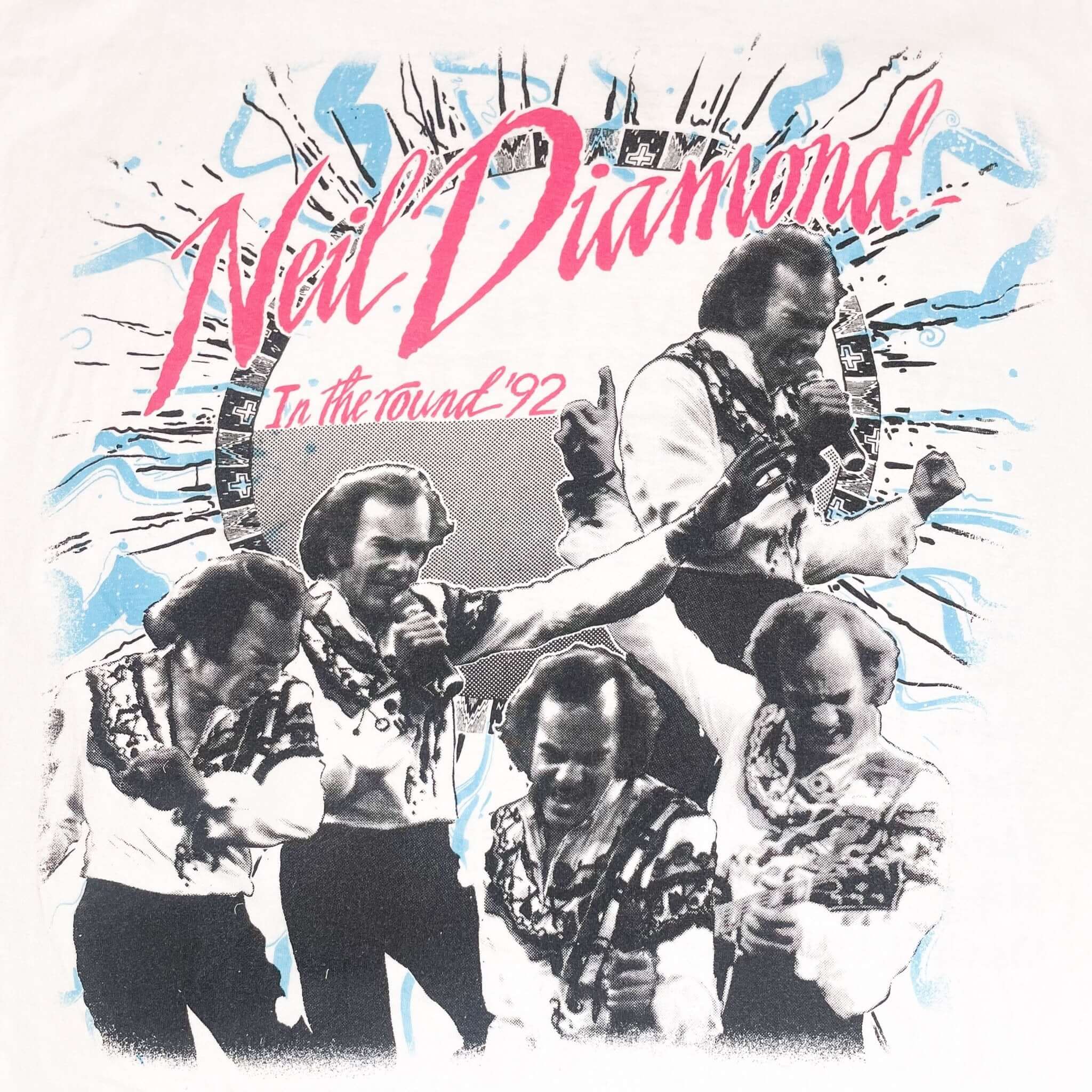 VINTAGE NEIL DIAMOND IN THE ROUND TEE SHIRT 1992 SIZE LARGE