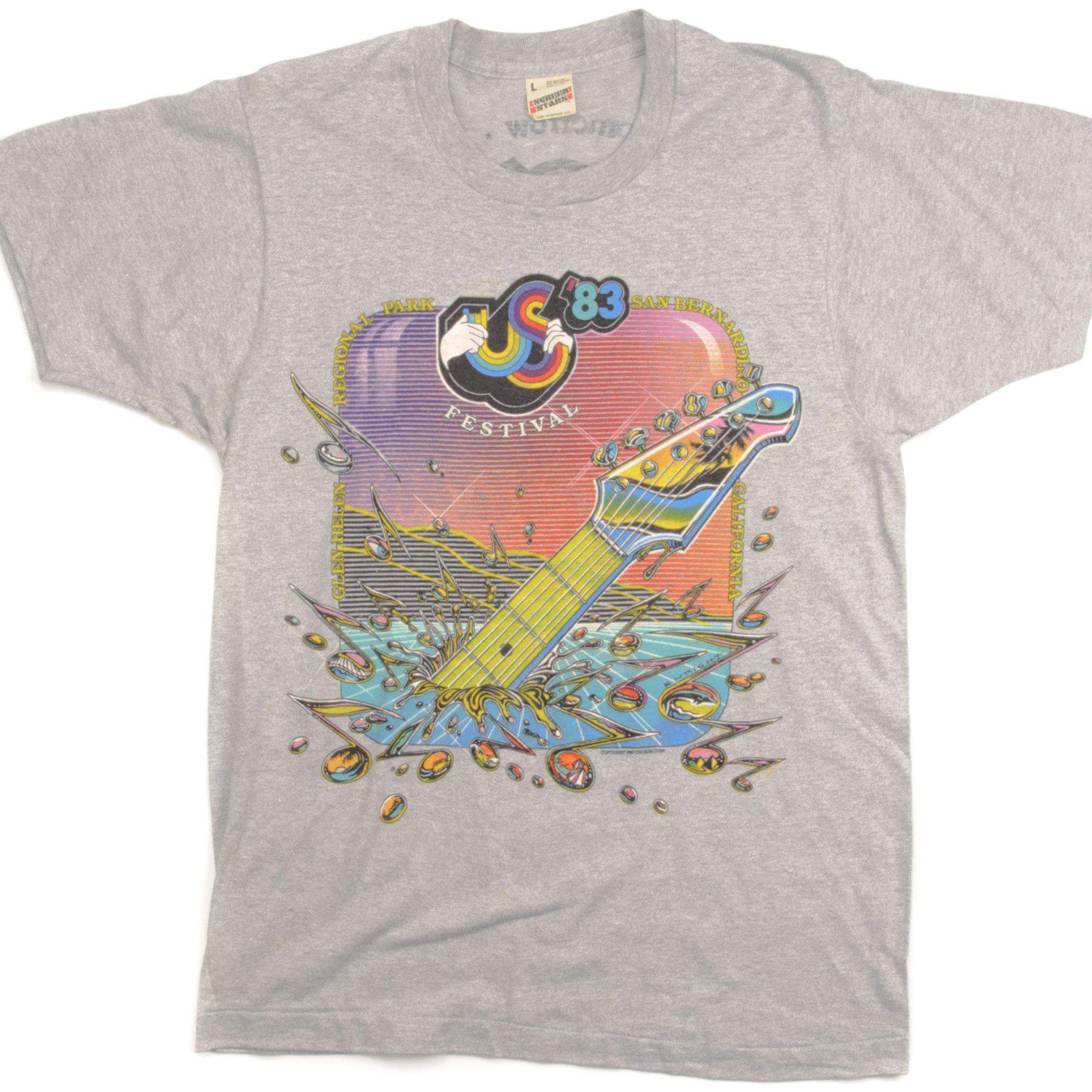 VINTAGE ORIGINAL US FESTIVAL TEE SHIRT 1983 50/50 SIZE MEDIUM