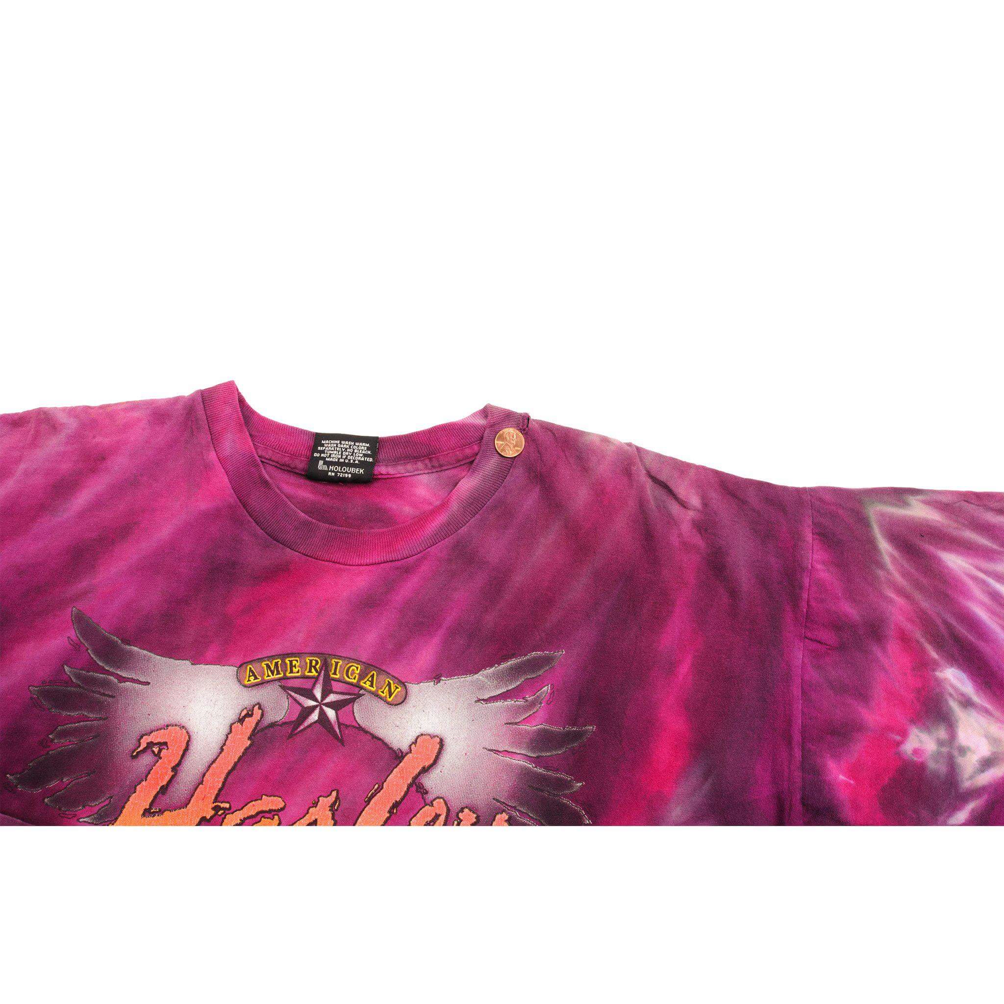 VINTAGE TIE DYE HARLEY DAVIDSON TEE SHIRT 1992 SIZE LARGE MADE IN USA