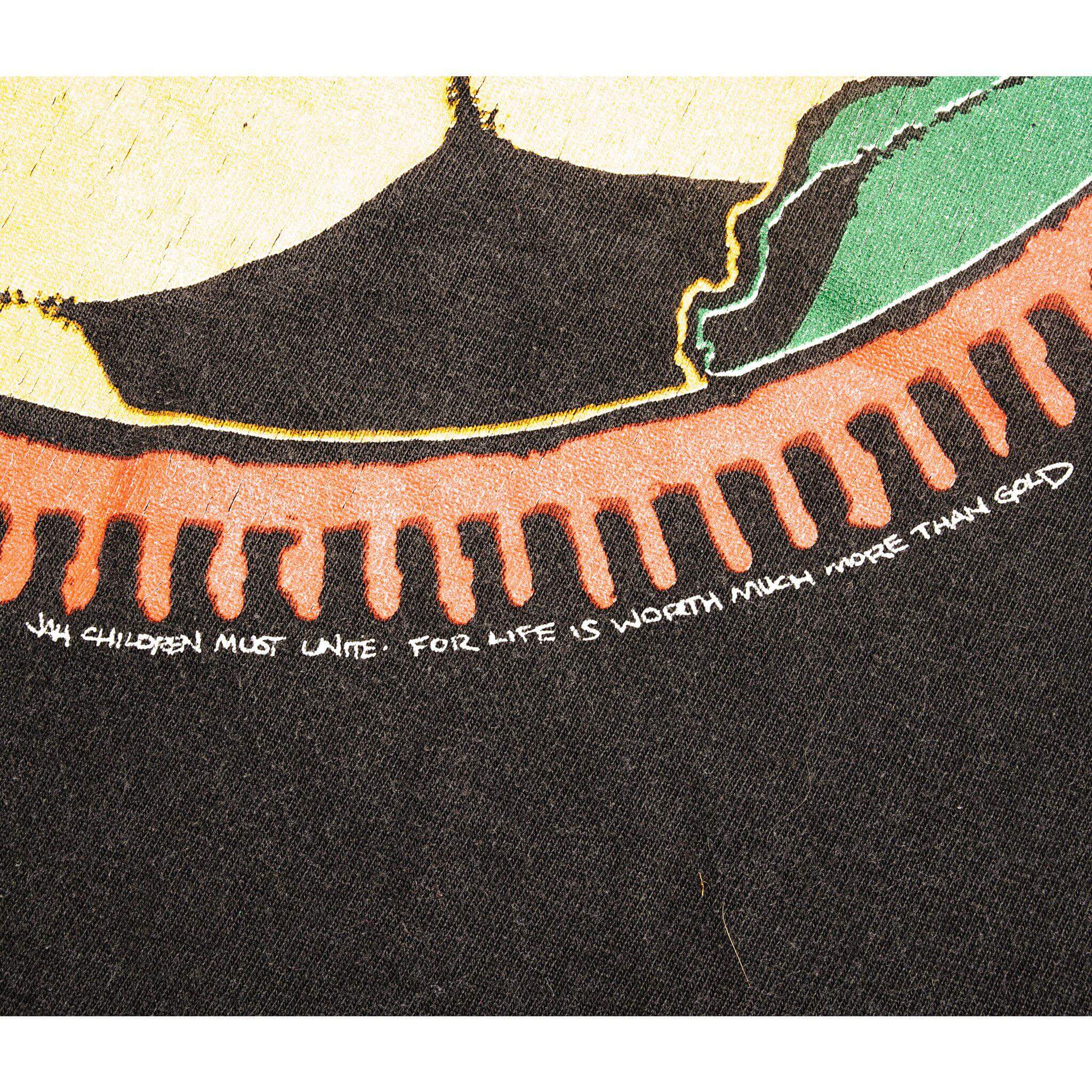 VINTAGE BOB MARLEY SOCCER TEE SHIRT 1994 SIZE LARGE