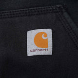 Vintage Carhartt Quarter Zip Black Hoodie Sweatshirt Size XL Tall