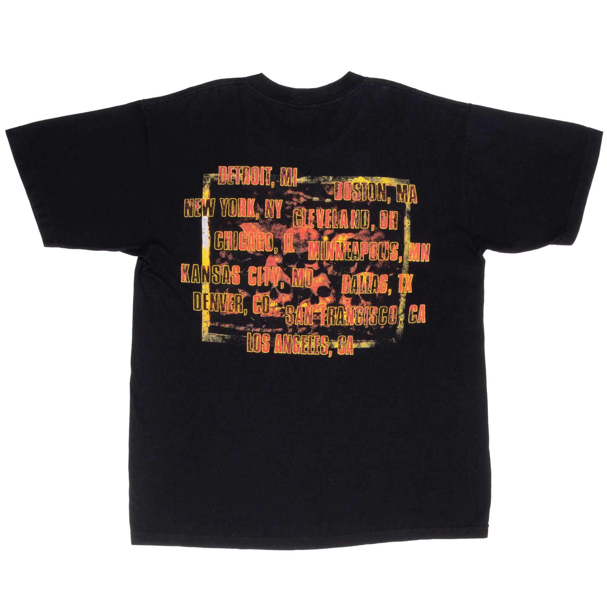 VINTAGE CYPRESS HILL SKULL AND BONES TEE SHIRT 1990S SIZE XL