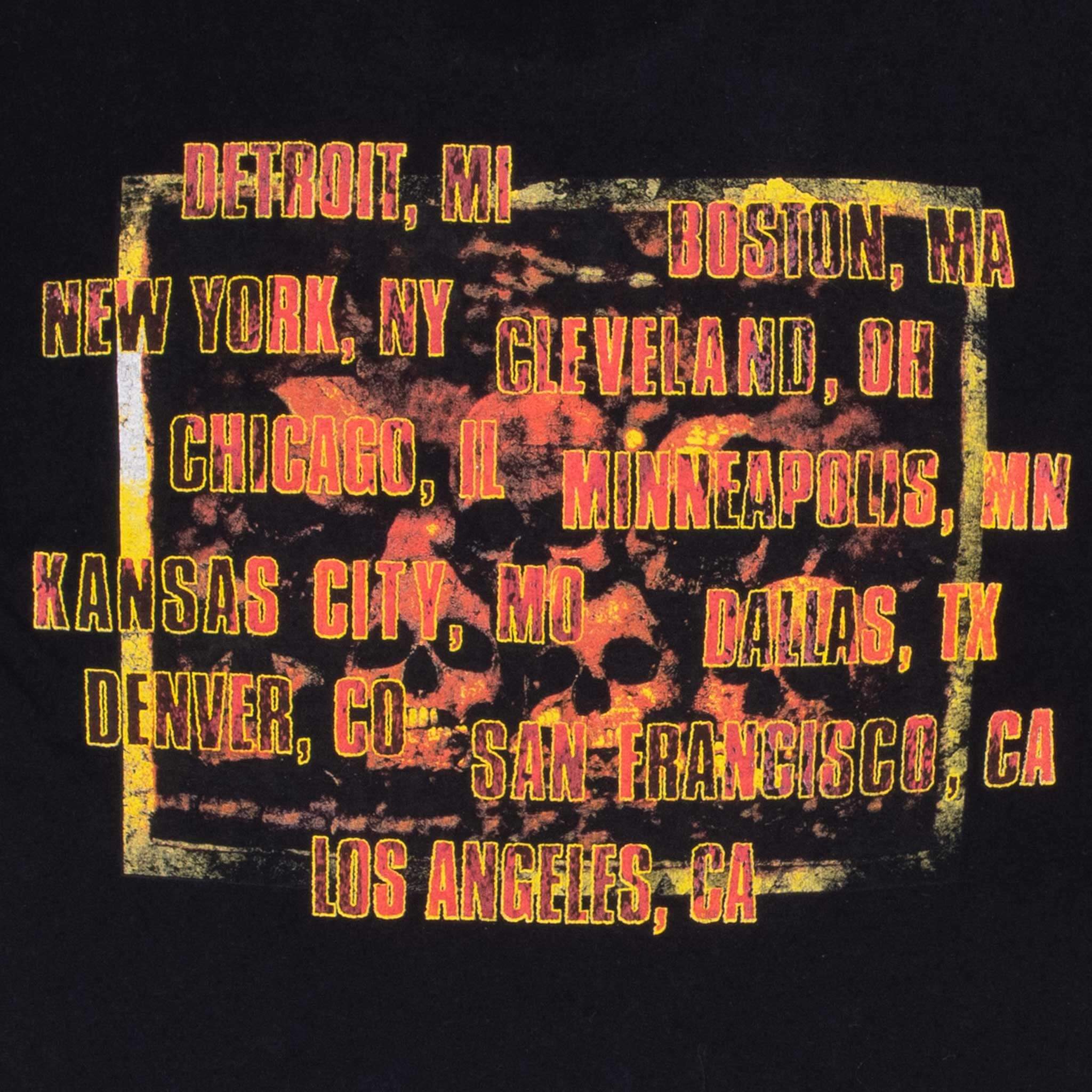 VINTAGE CYPRESS HILL SKULL AND BONES TEE SHIRT 1990S SIZE XL