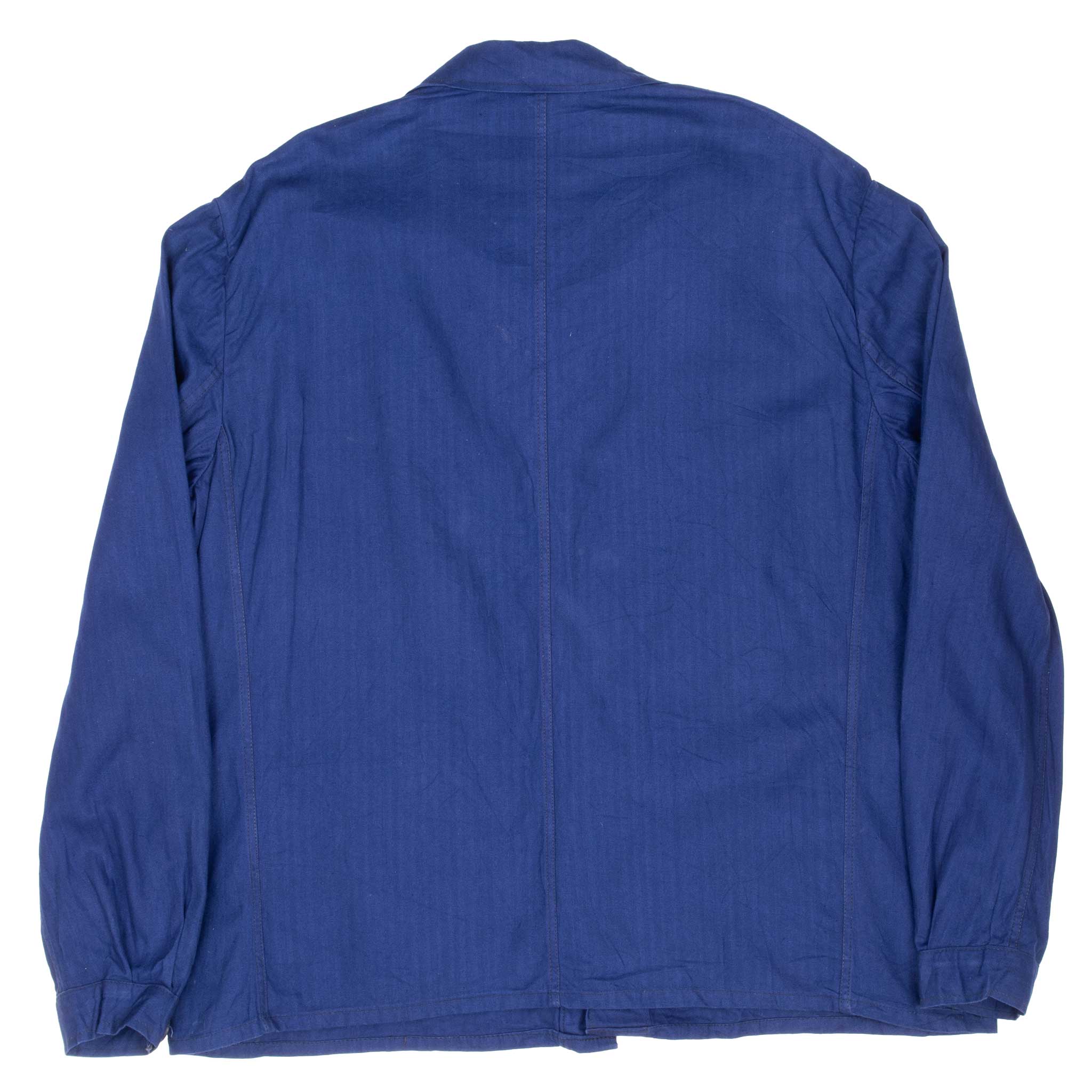 Vintage French Workwear Twill Herringbone Sanfor Jacket 1960S Size 54EU equivalent XL