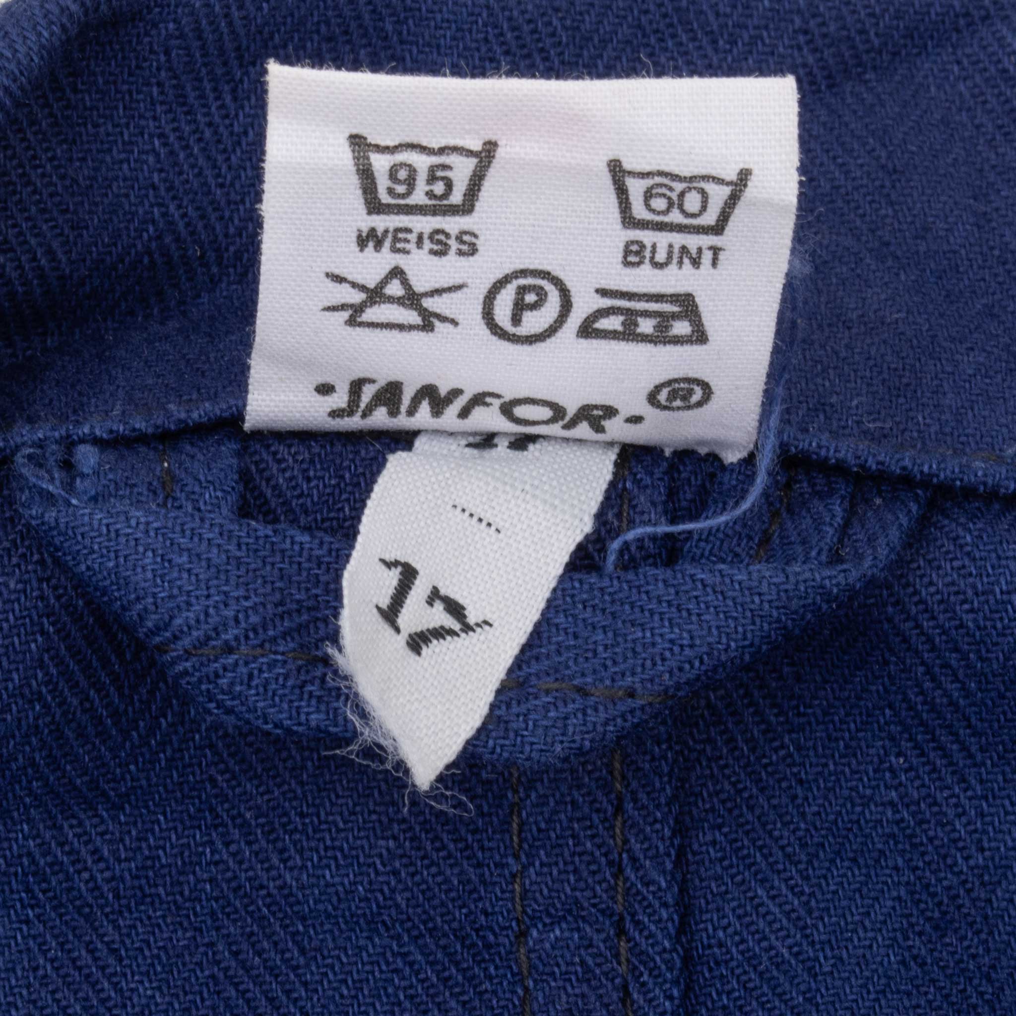 Vintage French Workwear Twill Herringbone Sanfor Jacket 1960S Size 54EU equivalent XL