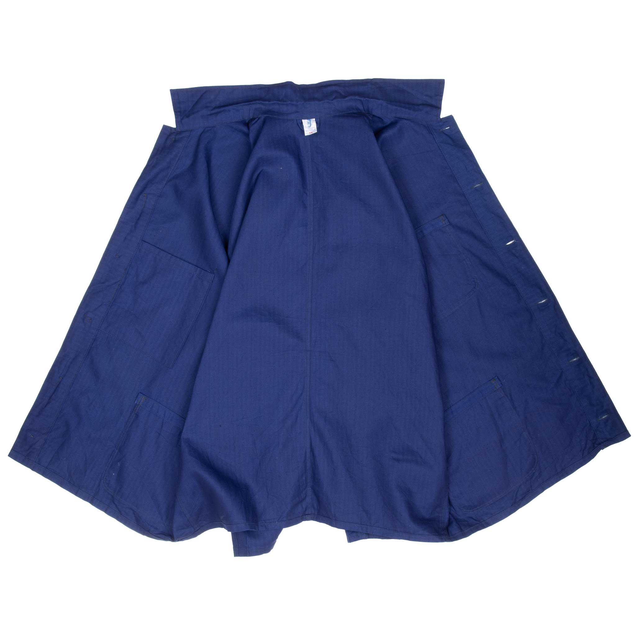 Vintage French Workwear Twill Herringbone Hj Jacket 1960S 2XL