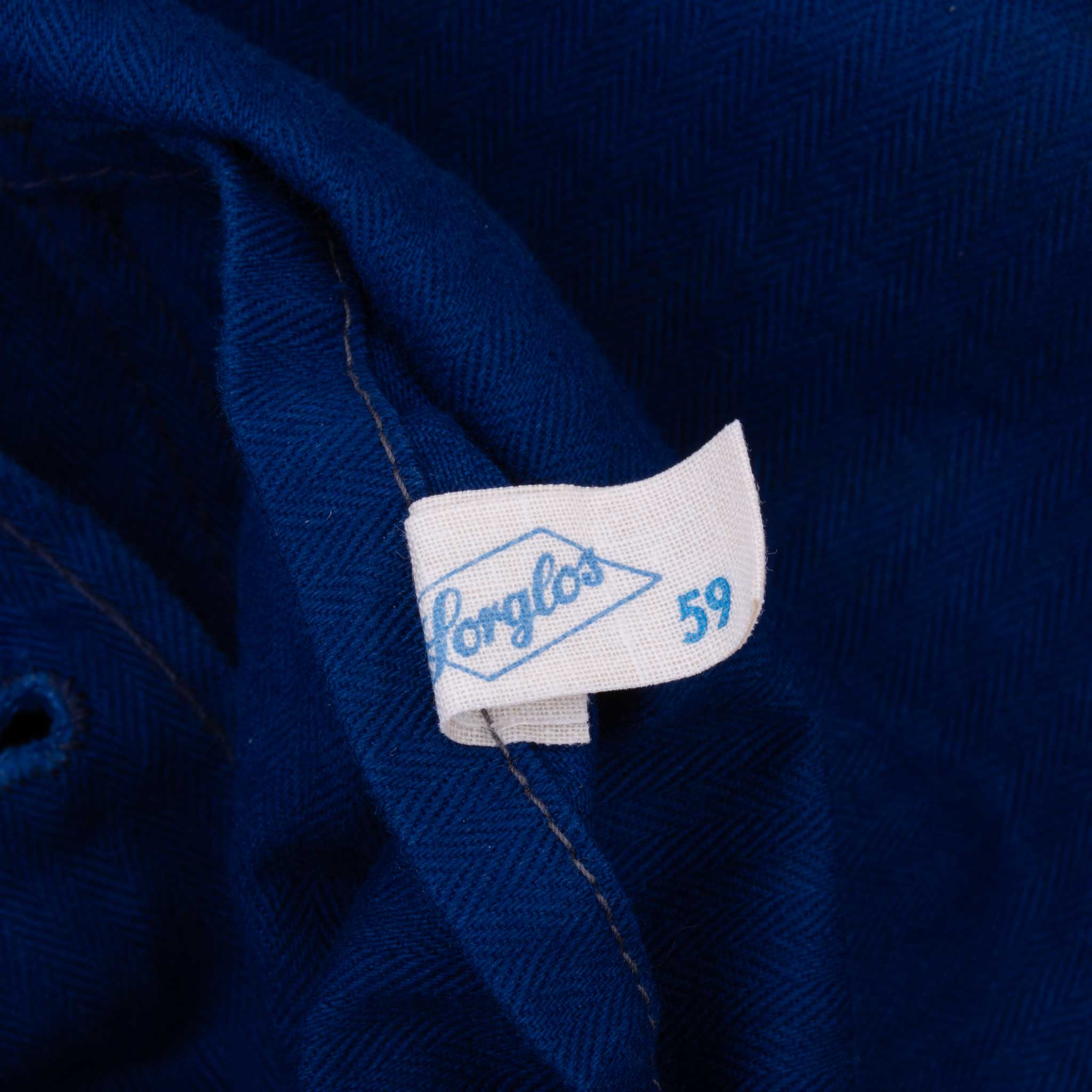 Vintage French Workwear Twill Herringbone Sorglos Jacket 1960S Size 2XL