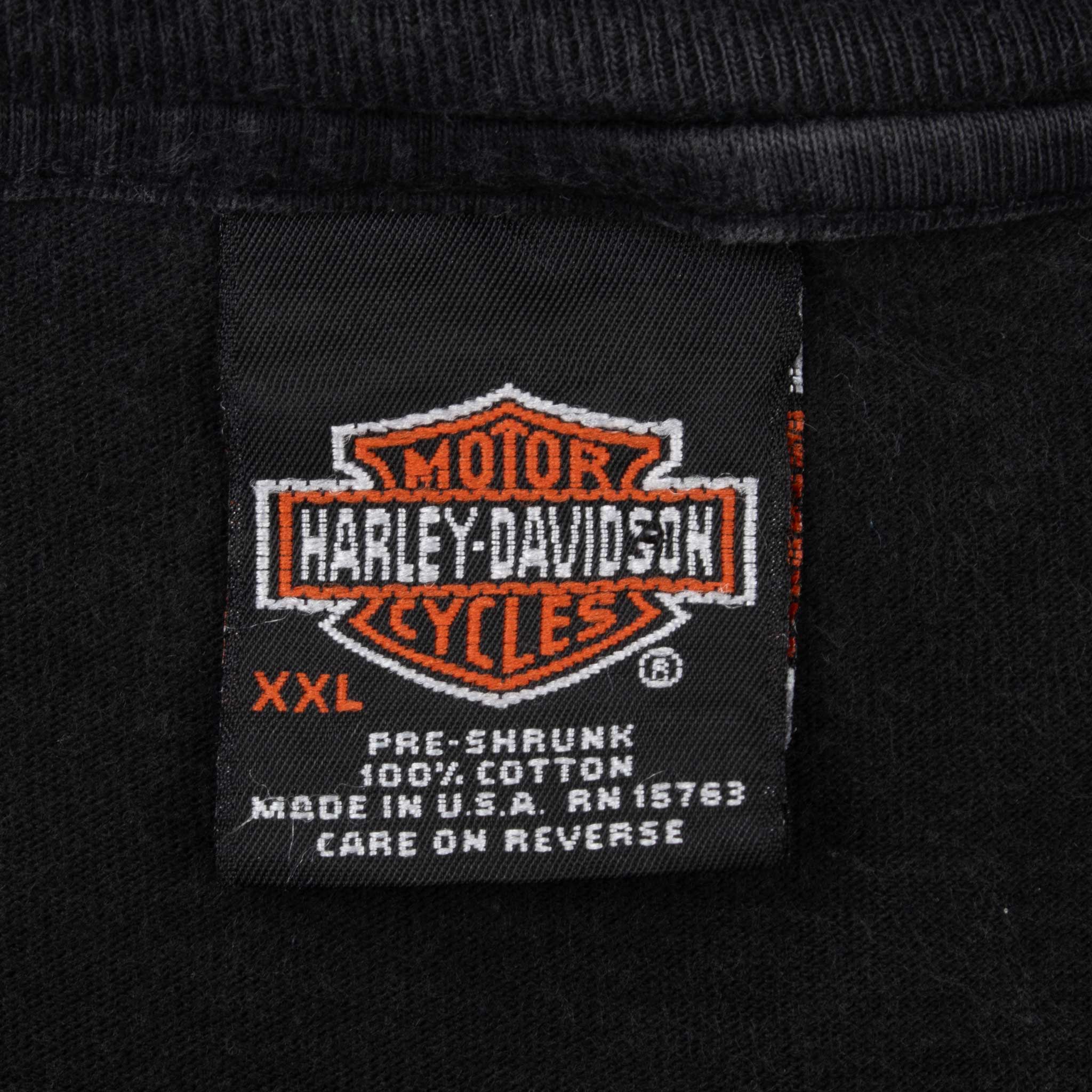 Vintage Harley Davidson Ft Collins Co 2000 Pocket Tee Shirt Size 2XL Made In USA