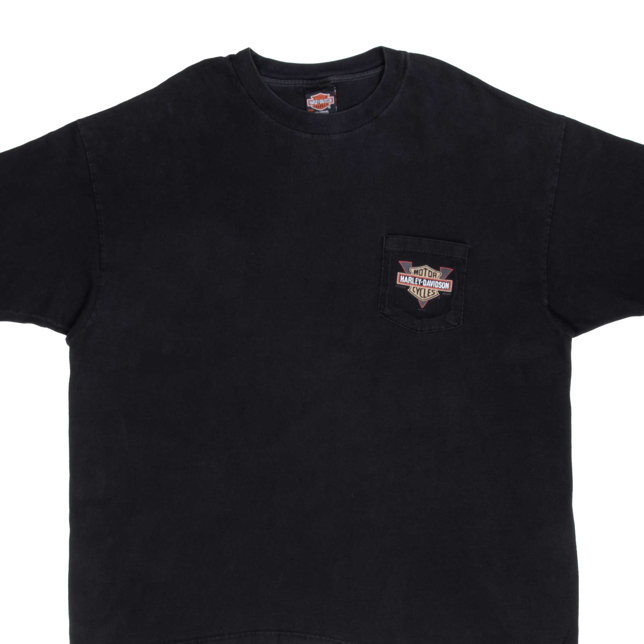 Vintage Harley Davidson Ft Collins Co 2000 Pocket Tee Shirt Size 2XL Made In USA