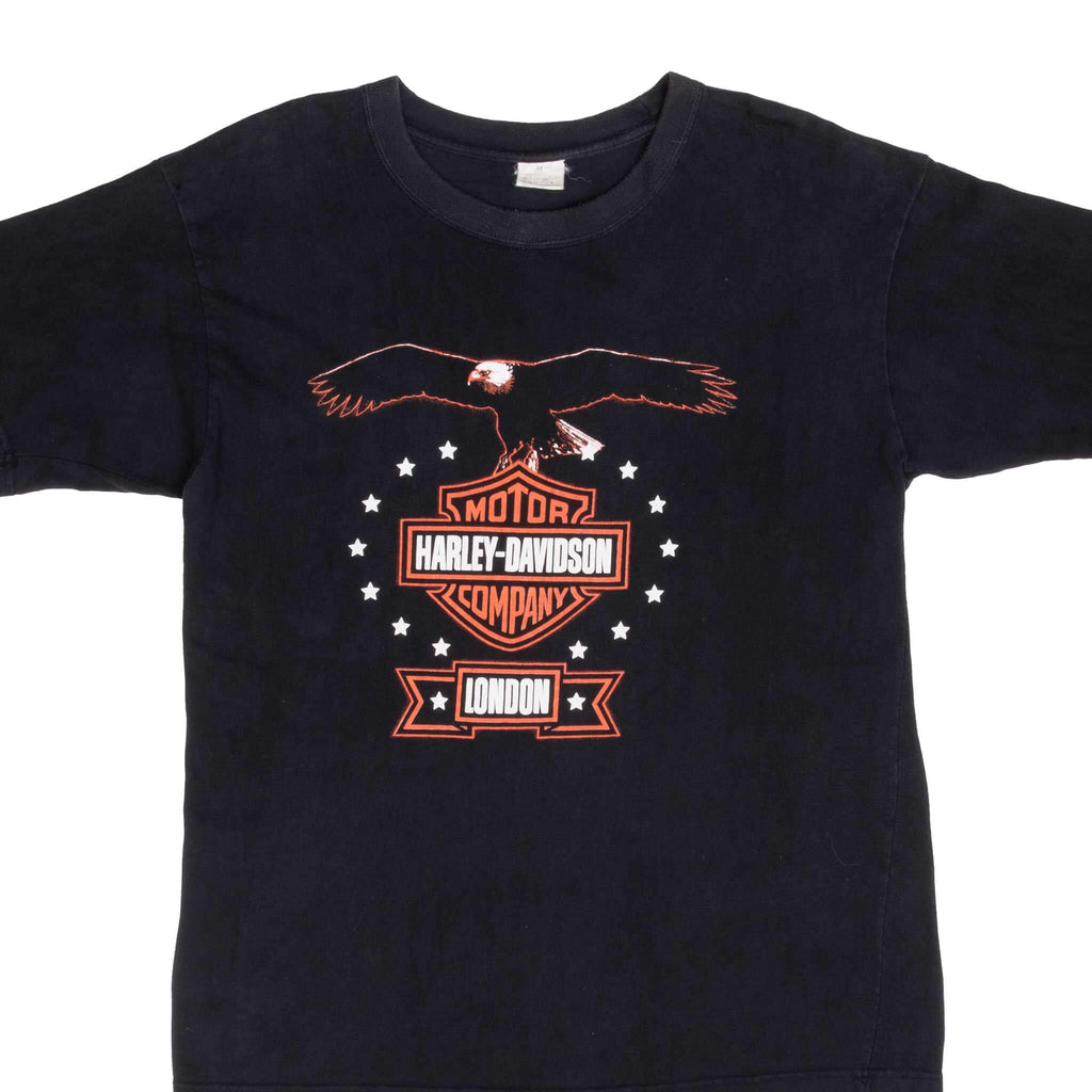 Vintage Harley Davidson London Eagle 1990S Tee Shirt Size Medium