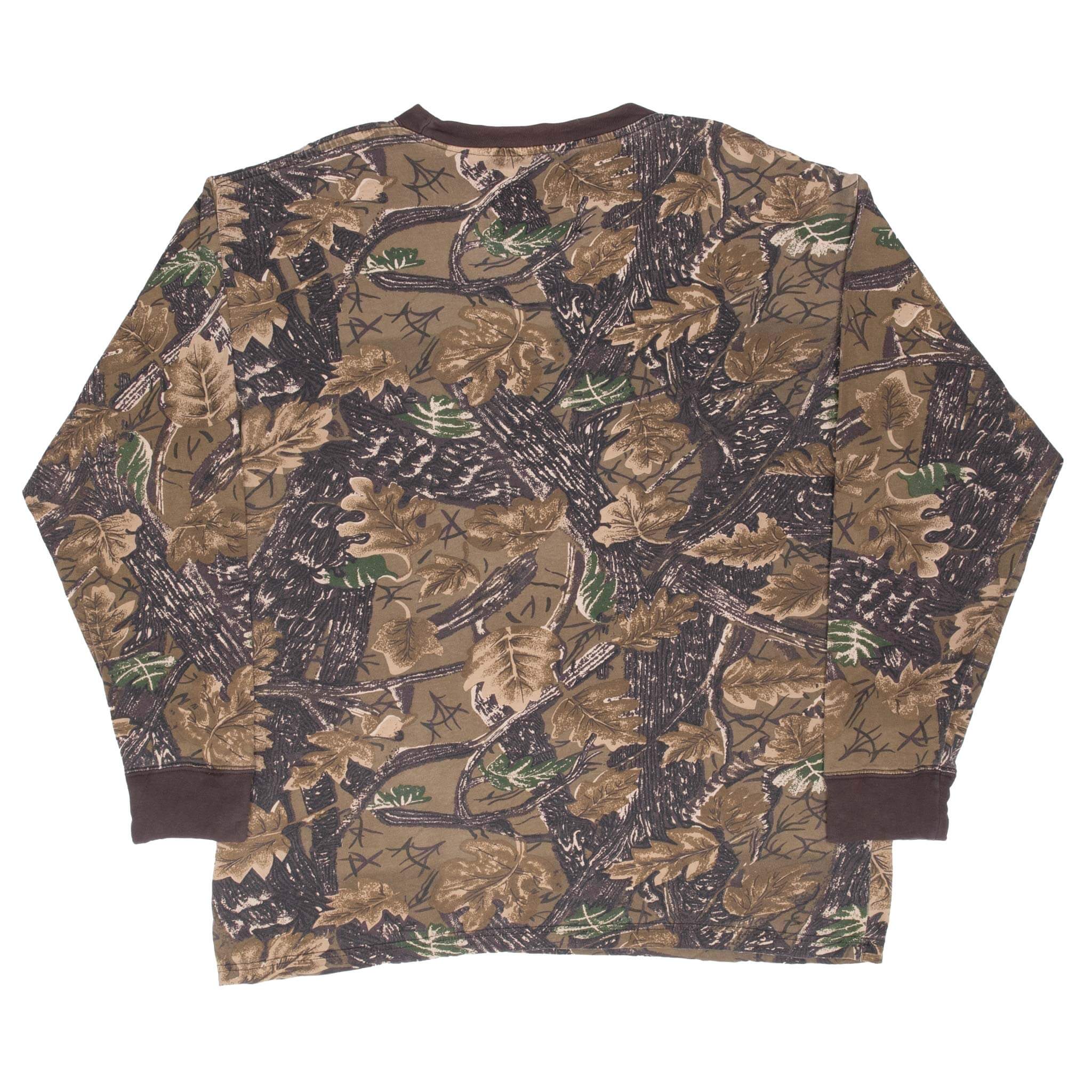 Vintage Hunting Master Sportsman Camo Long Sleeve Tee Shirt Size Large